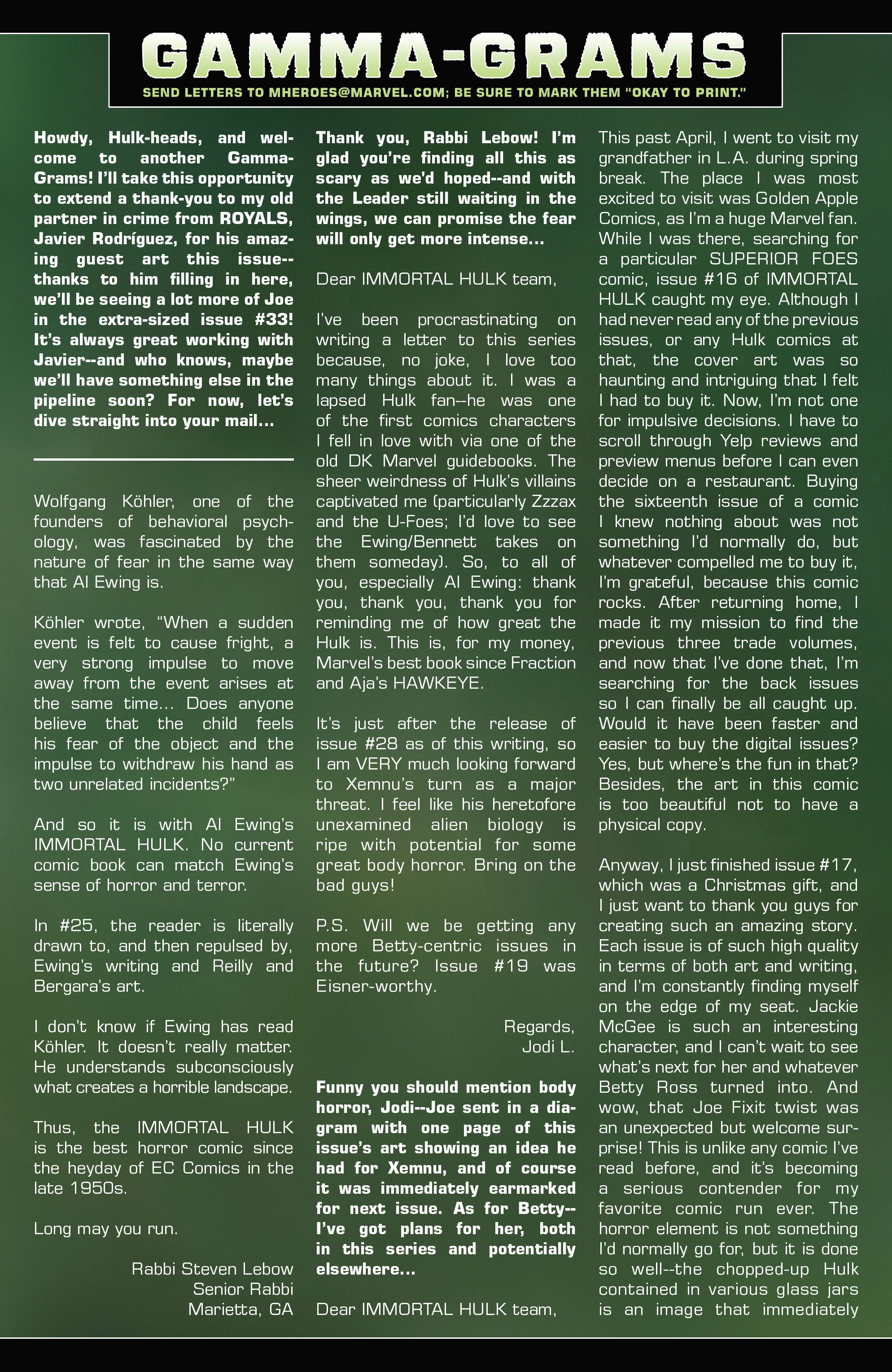 Read online Immortal Hulk comic -  Issue #31 - 23