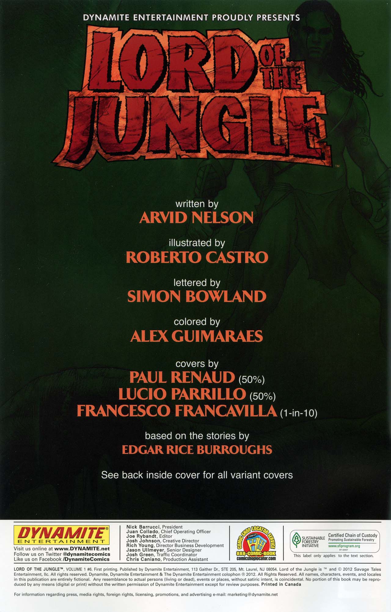 Read online Lord Of The Jungle (2012) comic -  Issue #6 - 2