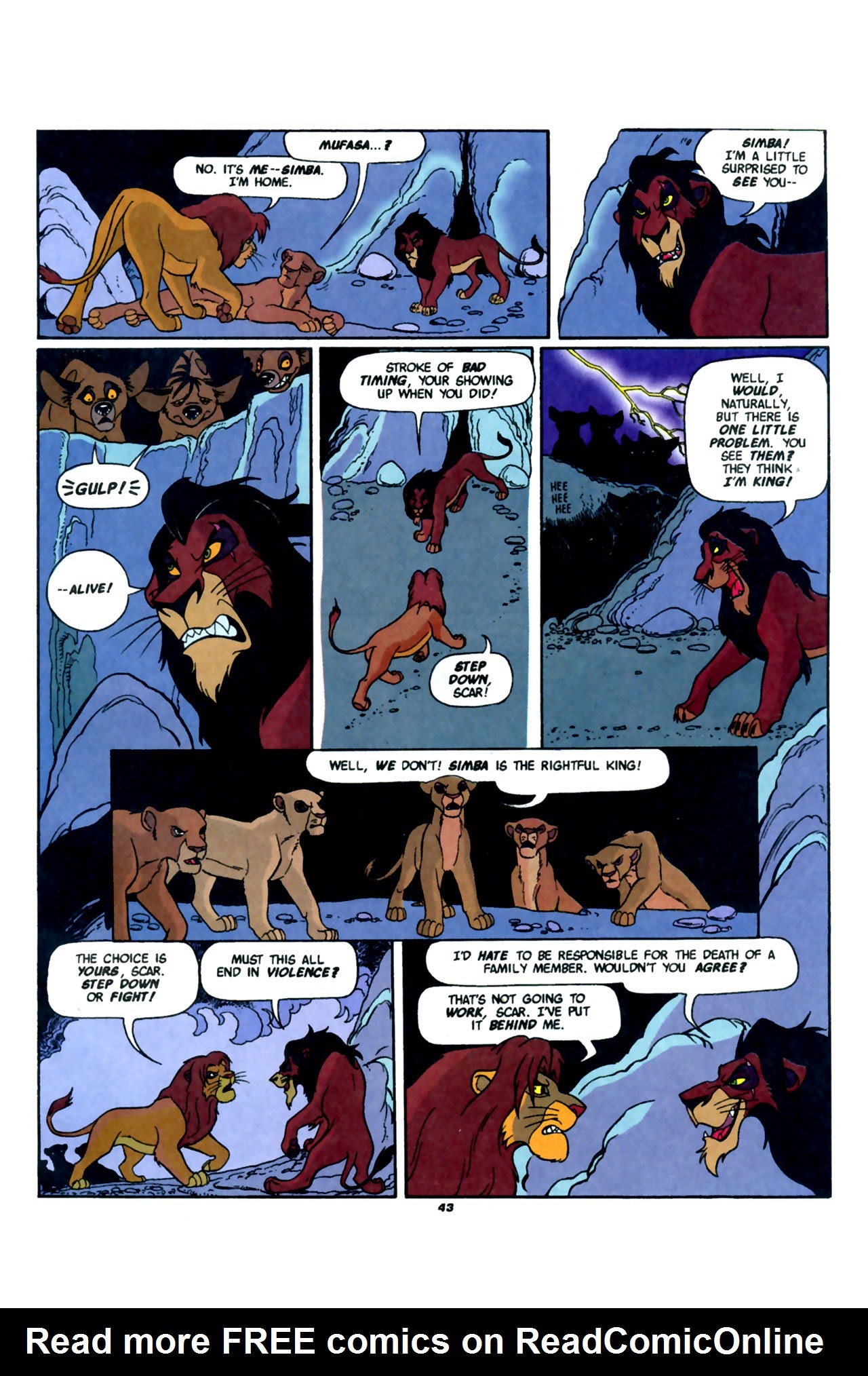 Read online Disney's The Lion King comic -  Issue #1 - 45