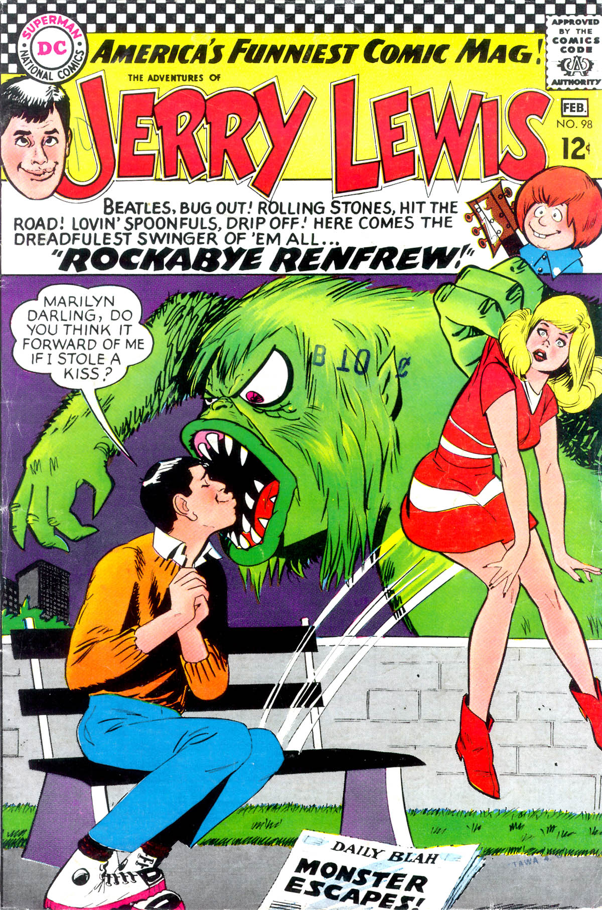 Read online The Adventures of Jerry Lewis comic -  Issue #98 - 1