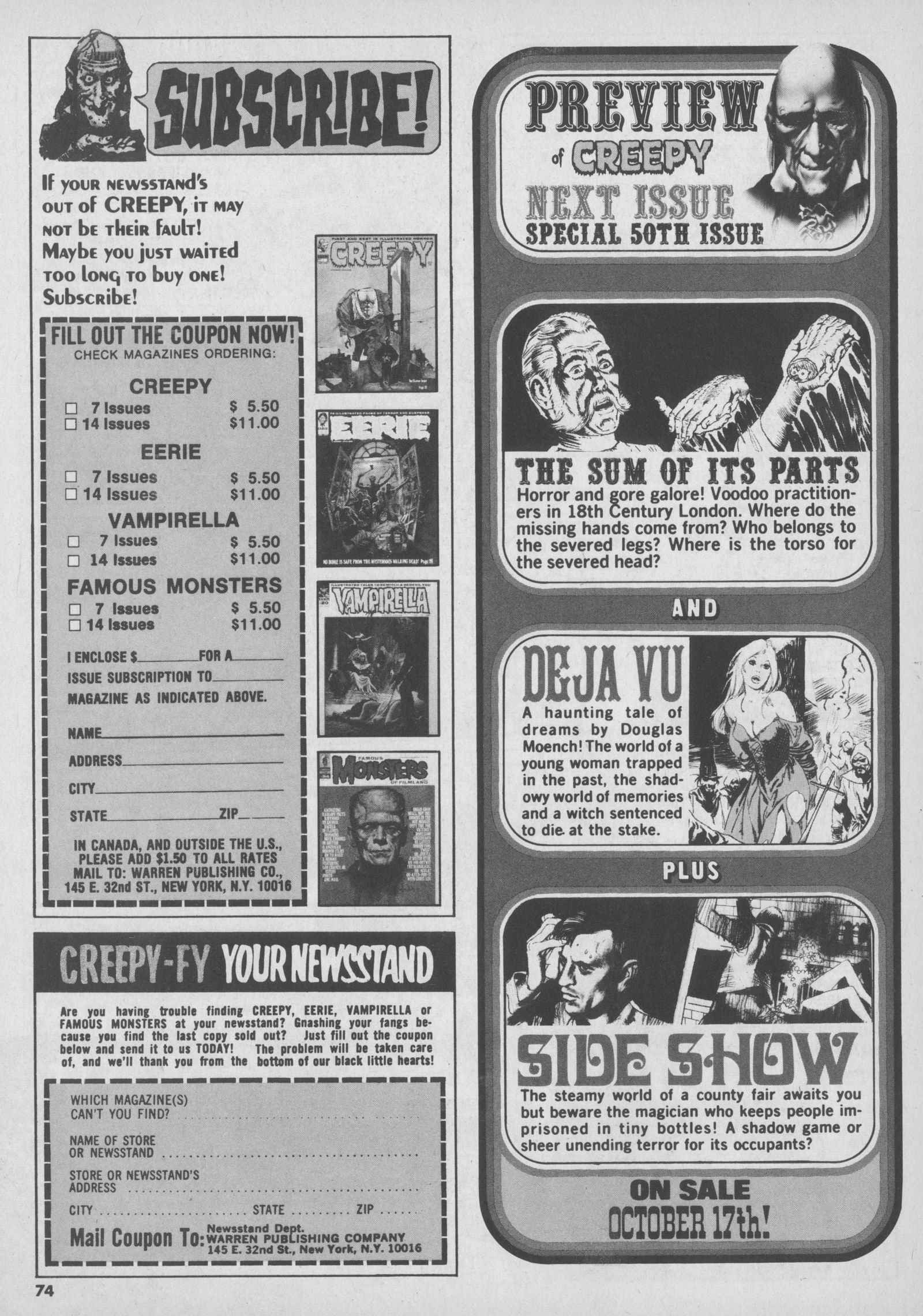 Read online Creepy (1964) comic -  Issue #49 - 74