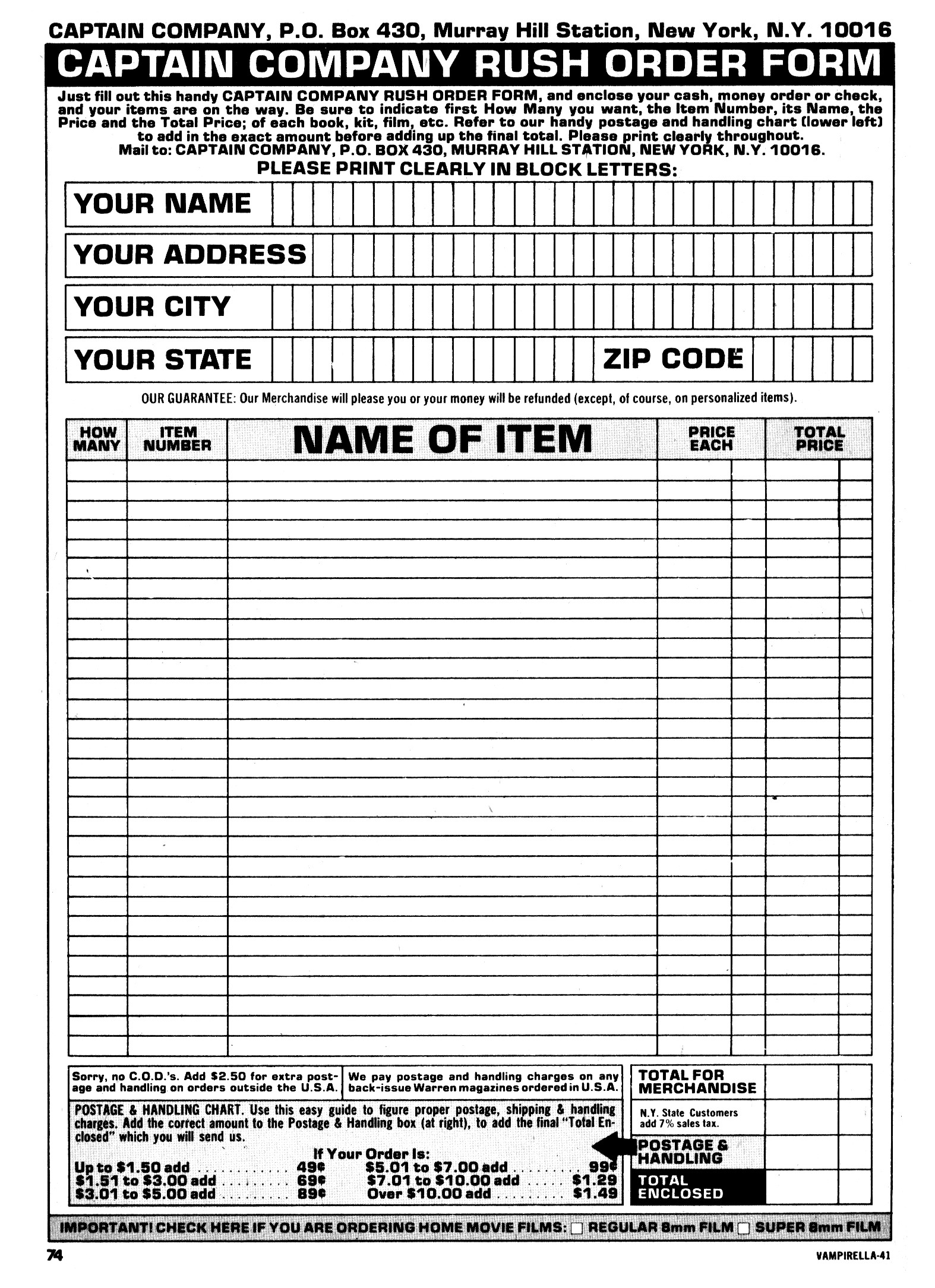 Read online Vampirella (1969) comic -  Issue #44 - 74