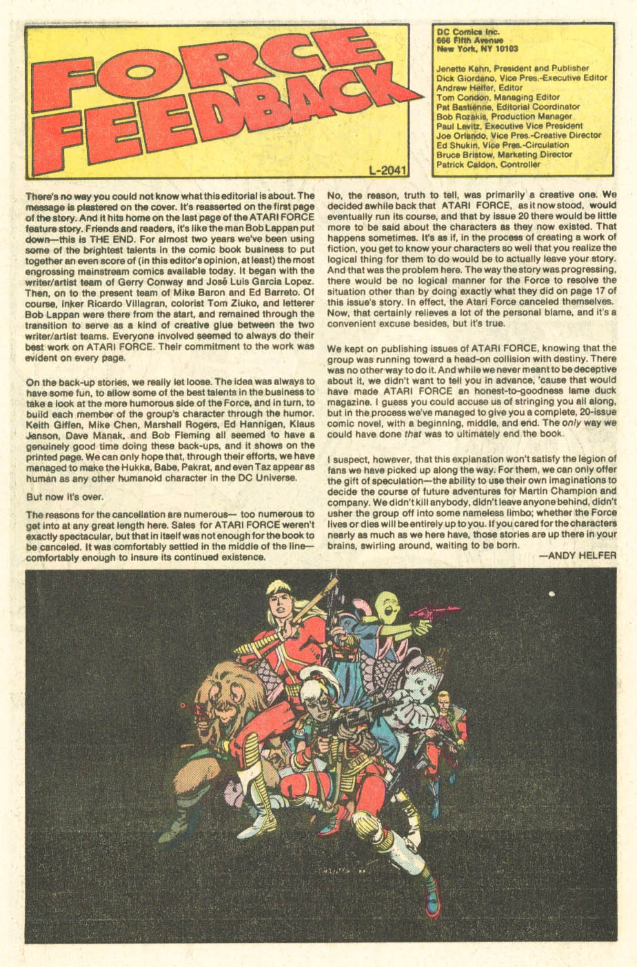 Read online Atari Force (1984) comic -  Issue #20 - 27