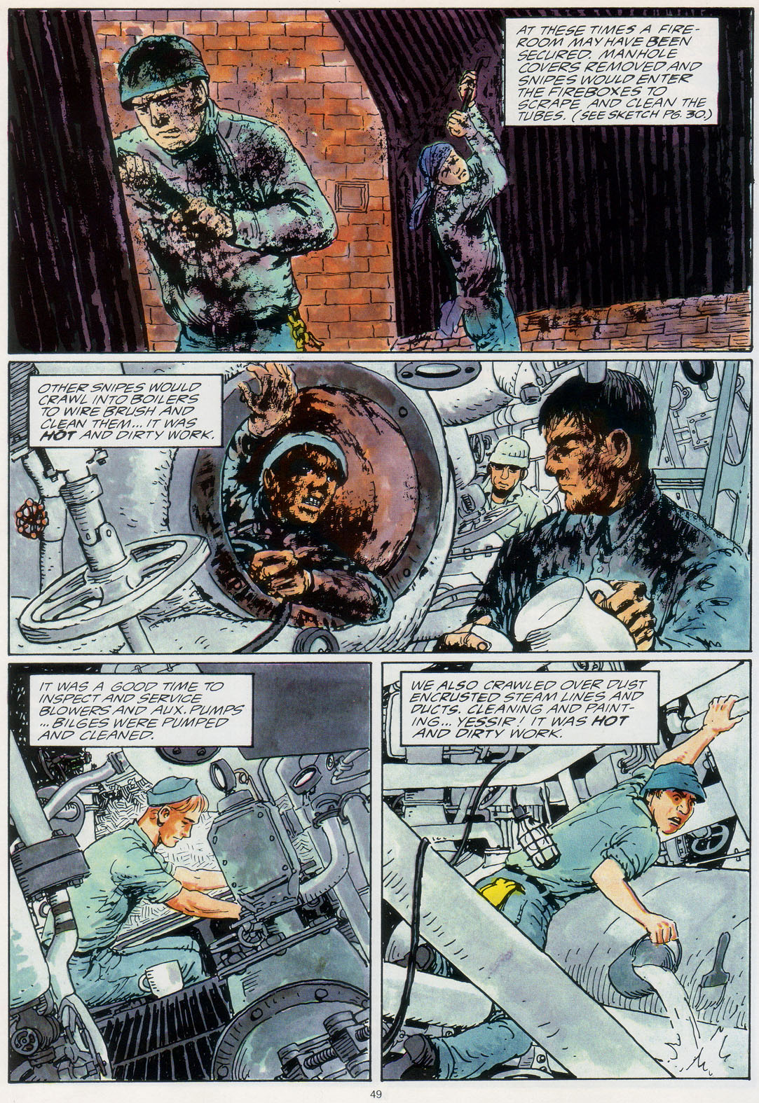 Read online Marvel Graphic Novel comic -  Issue #30 - A Sailor's Story - 54