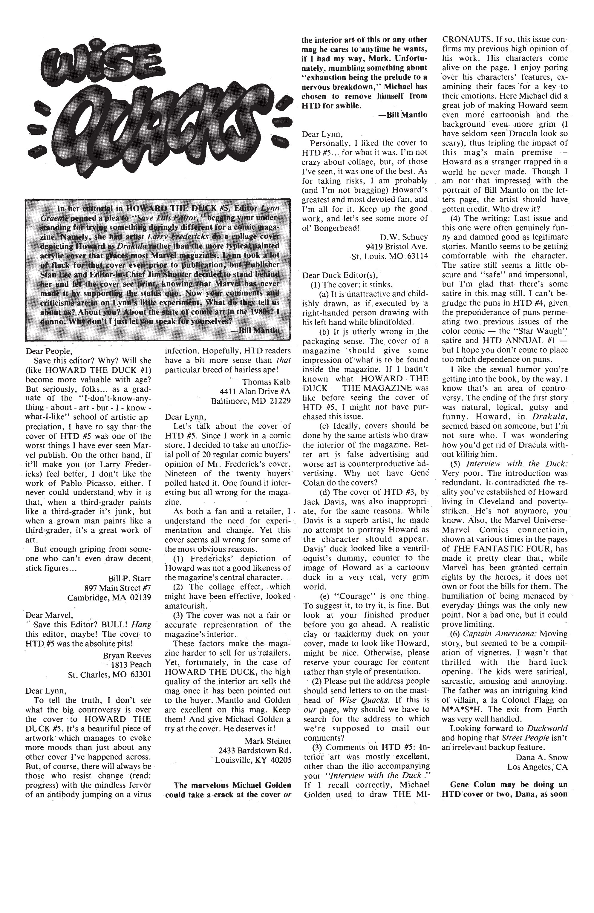 Read online Howard The Duck: The Complete Collection comic -  Issue # TPB 4 (Part 1) - 65