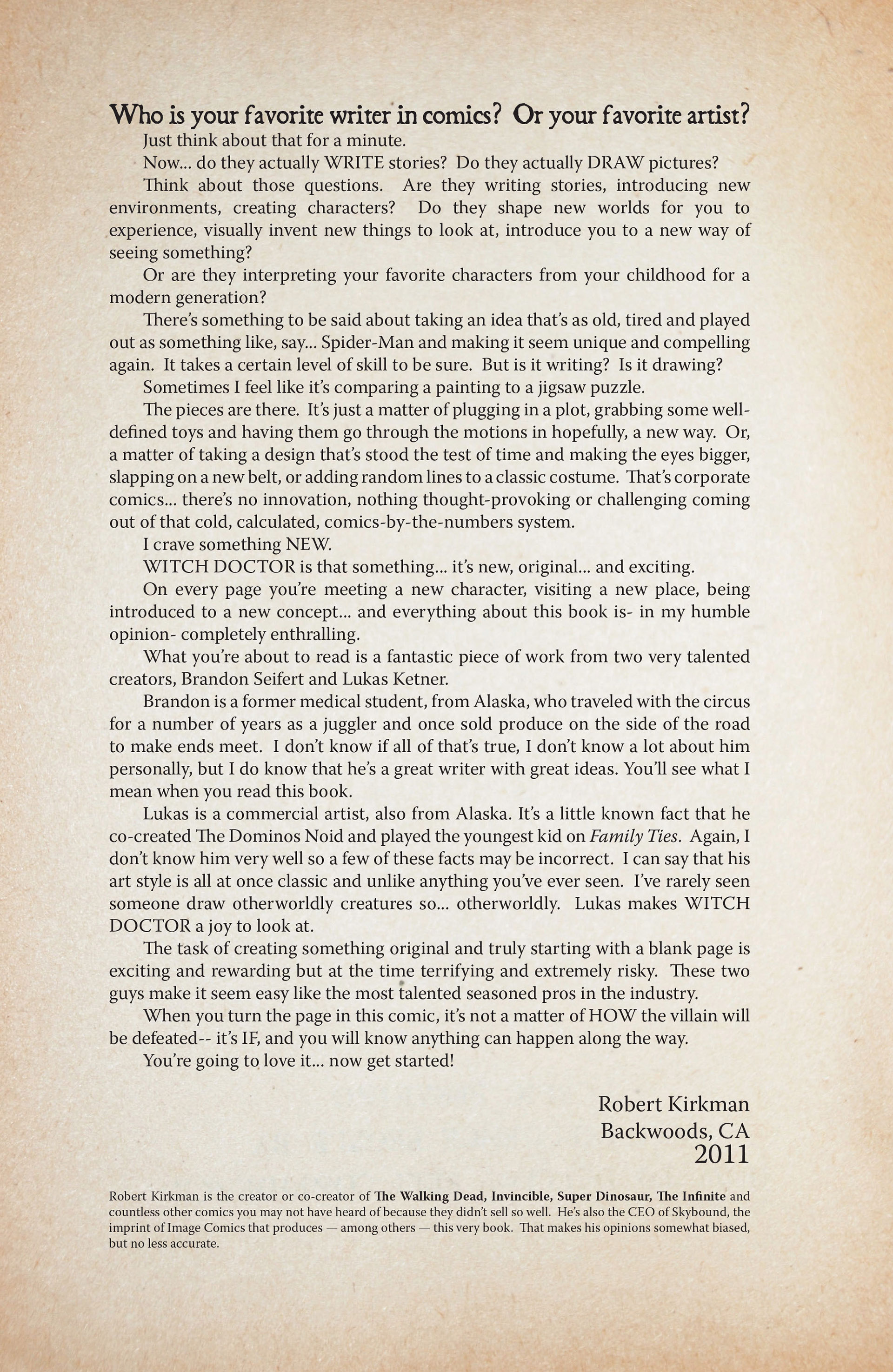 Read online Witch Doctor comic -  Issue # Full - 6