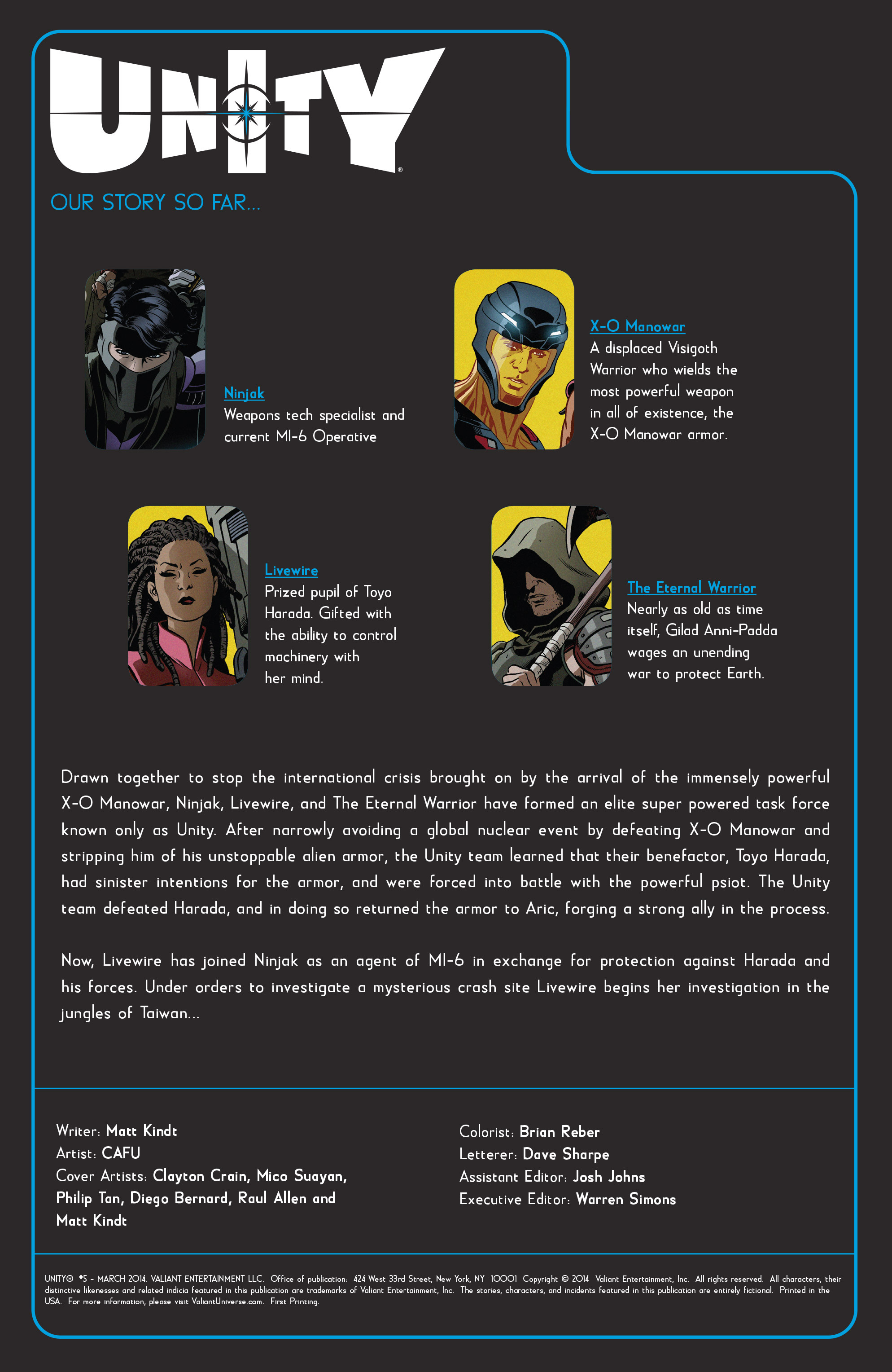 Read online Unity (2013) comic -  Issue #5 - 2