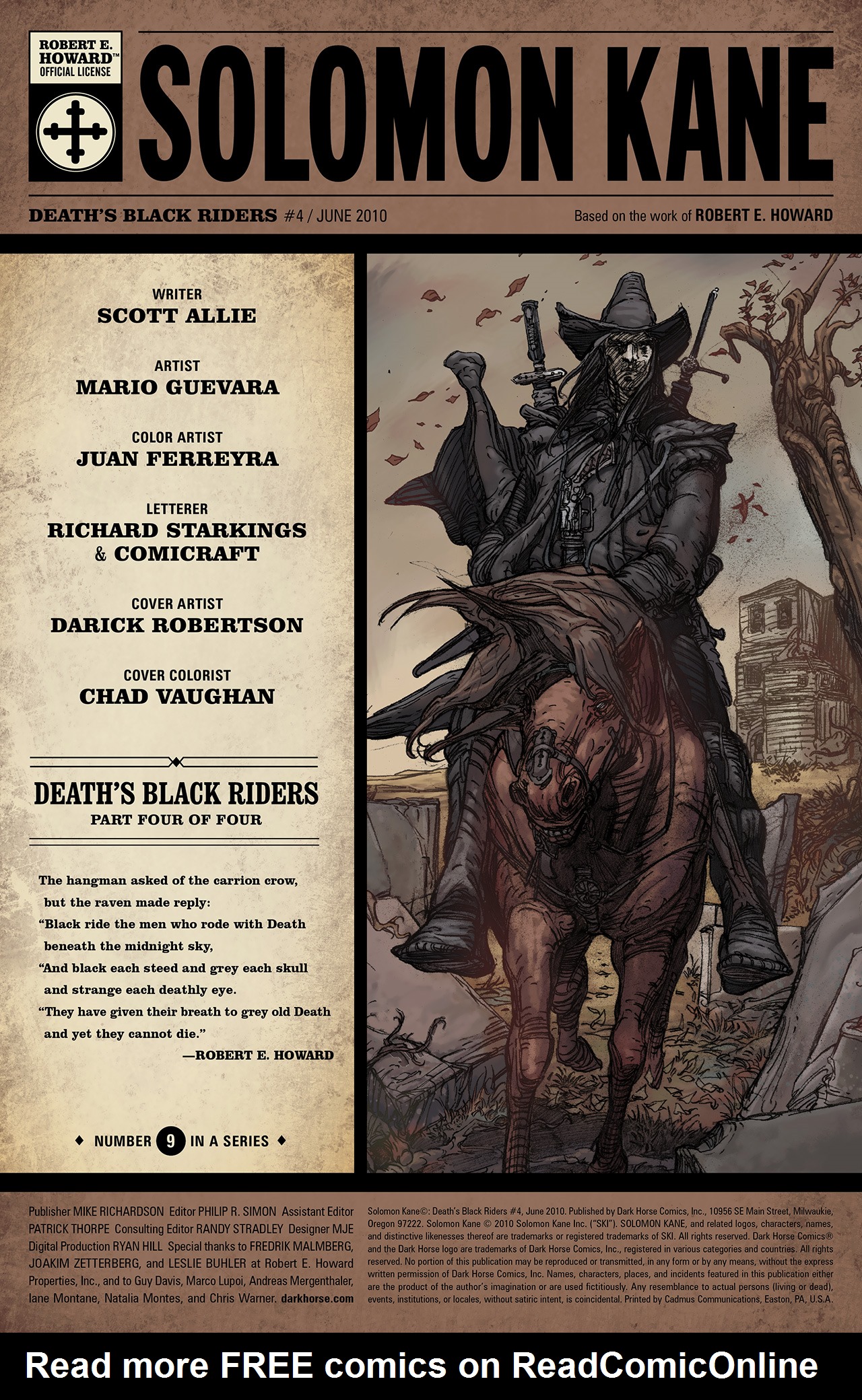 Read online Solomon Kane: Death's Black Riders comic -  Issue #4 - 2