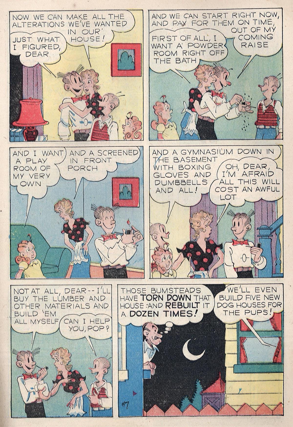 Read online Blondie Comics (1947) comic -  Issue #13 - 9