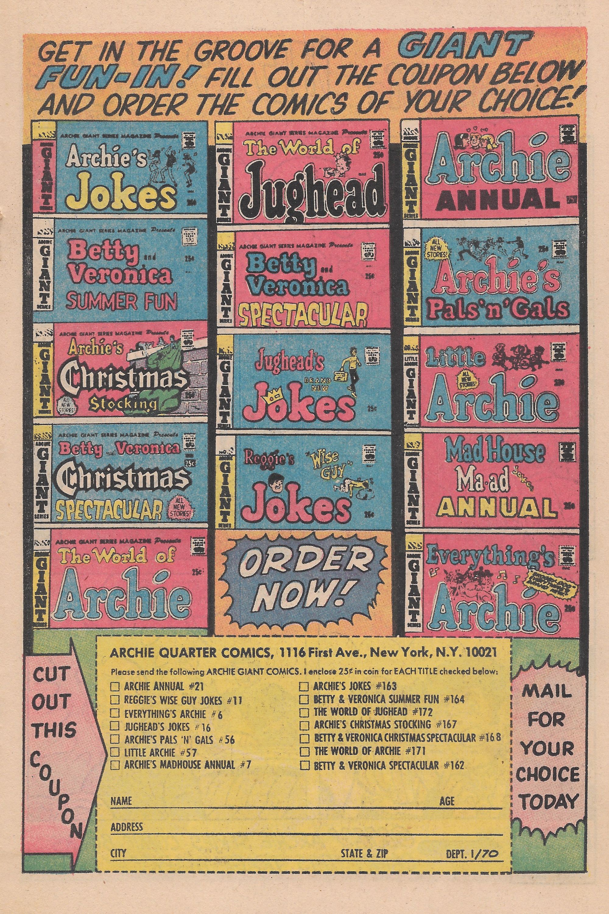 Read online Reggie and Me (1966) comic -  Issue #39 - 19