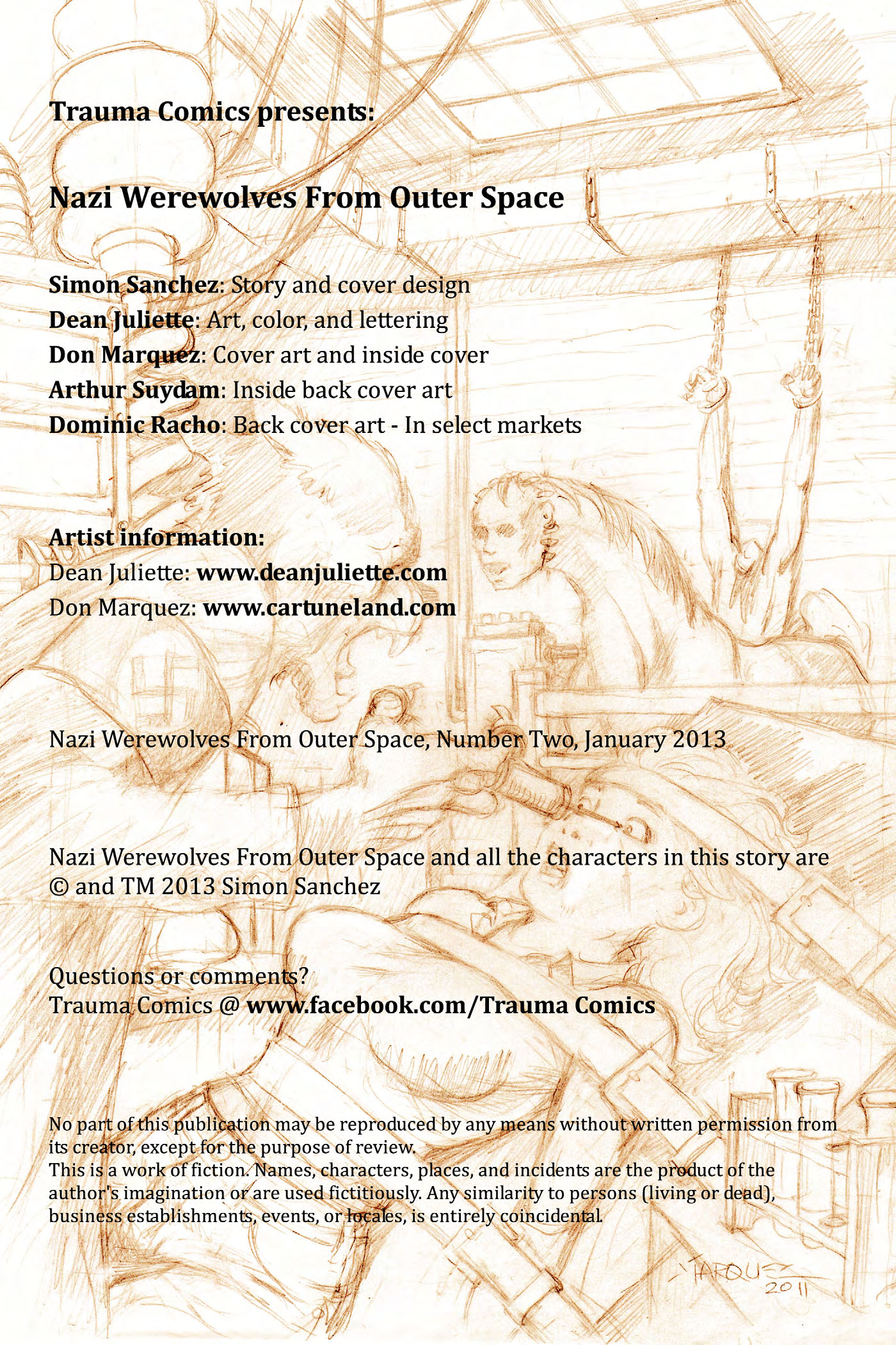 Read online Nazi Werewolves from Outer Space comic -  Issue #2 - 2