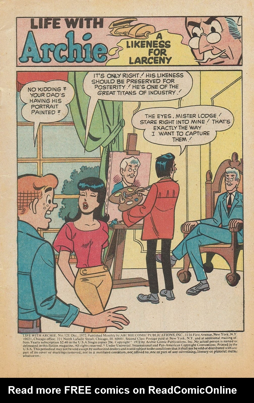 Read online Life With Archie (1958) comic -  Issue #128 - 3