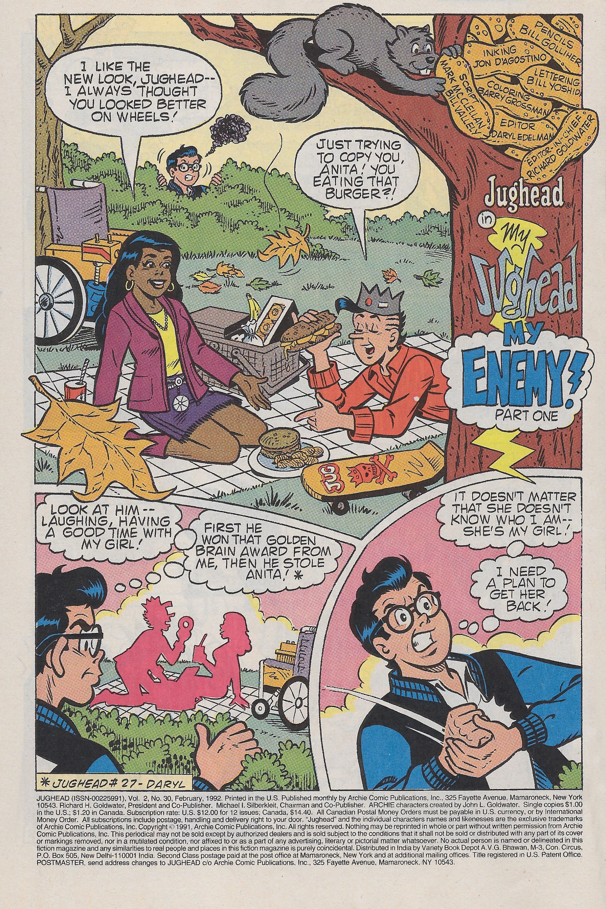 Read online Jughead (1987) comic -  Issue #30 - 3