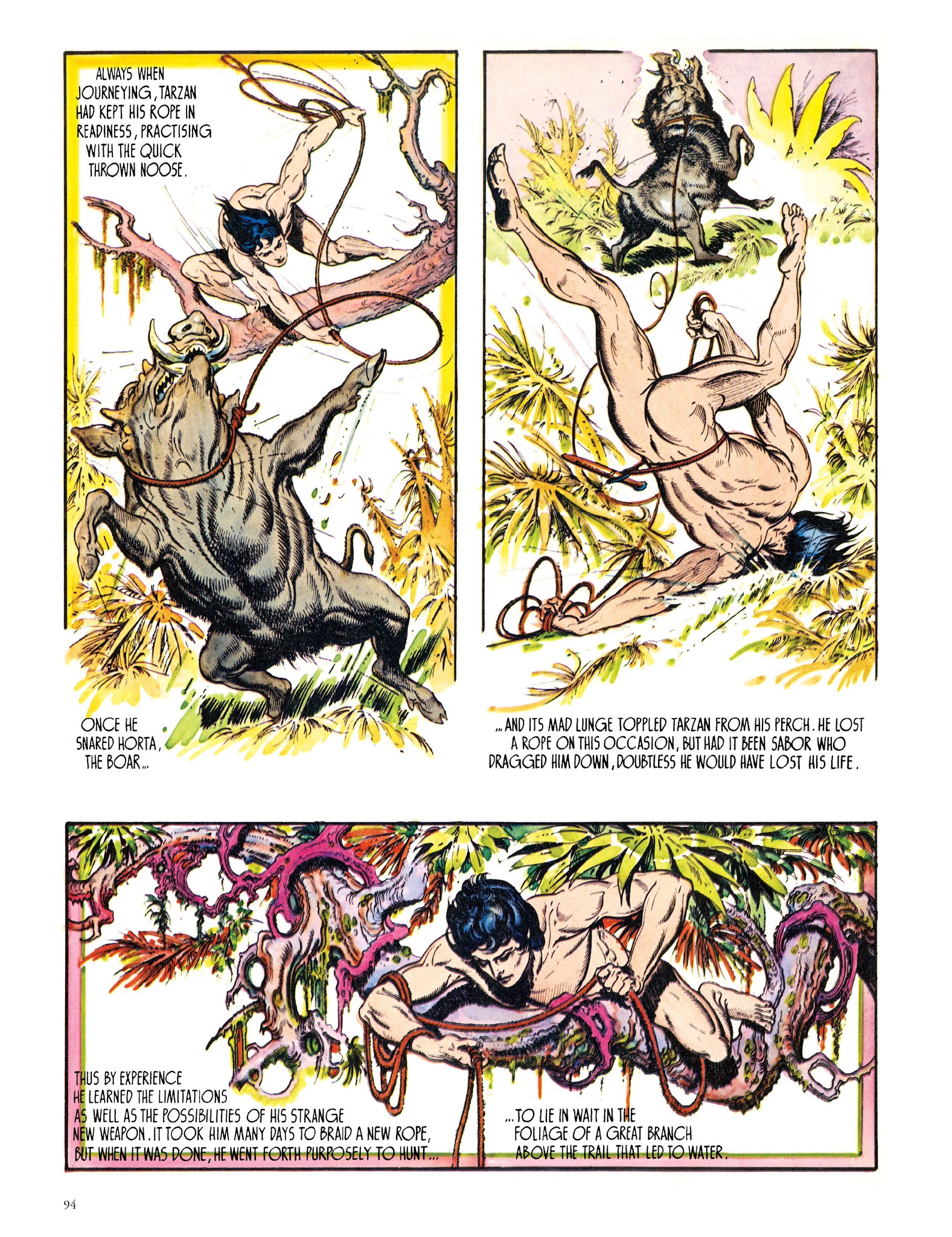 Read online Edgar Rice Burroughs' Tarzan: Burne Hogarth's Lord of the Jungle comic -  Issue # TPB - 94