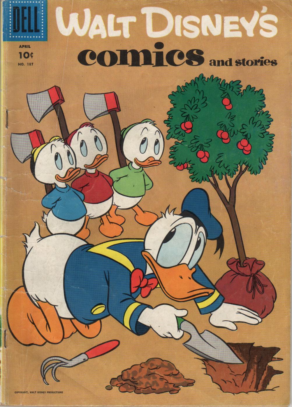 Read online Walt Disney's Comics and Stories comic -  Issue #187 - 1