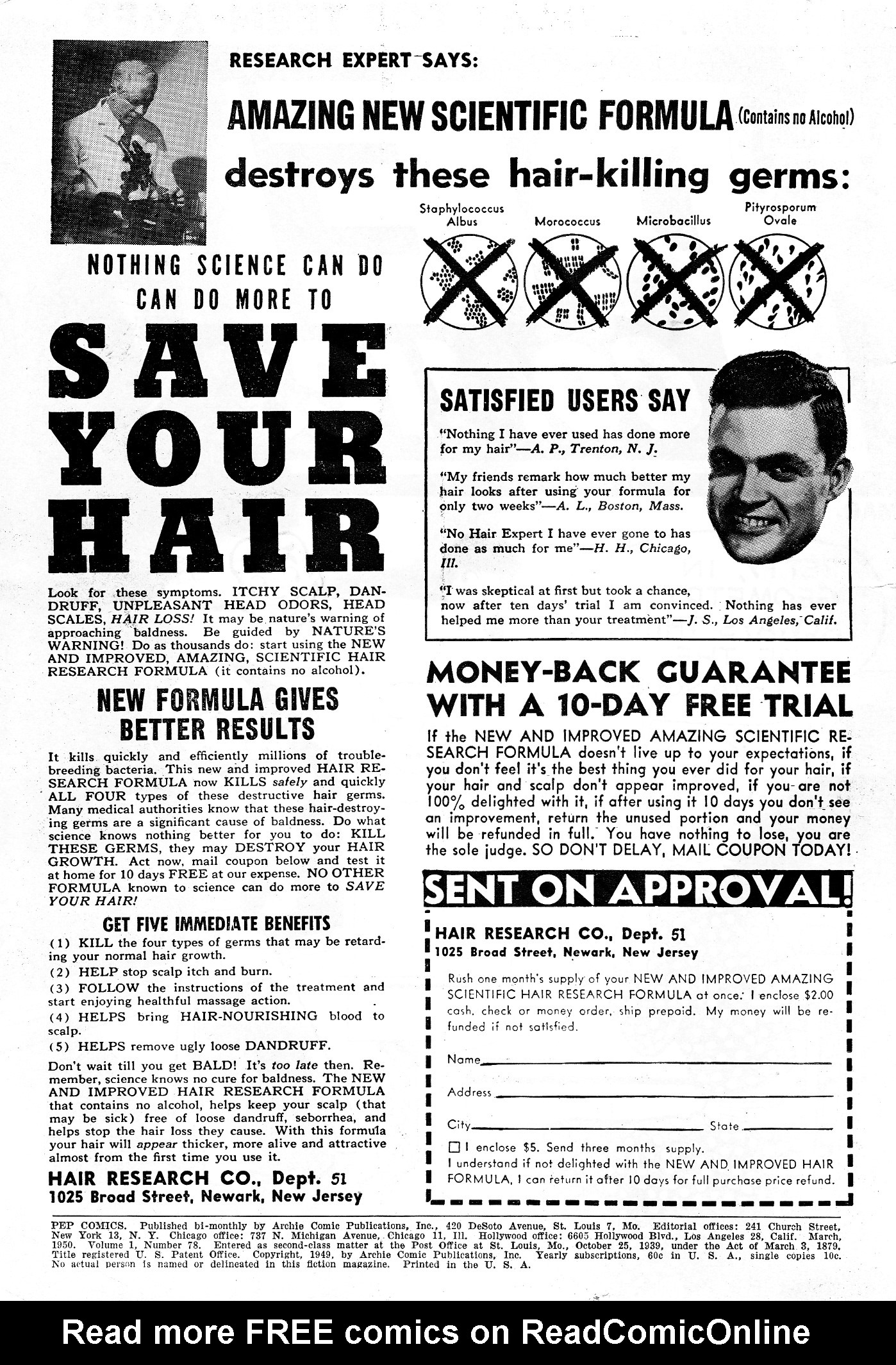 Read online Pep Comics comic -  Issue #78 - 2