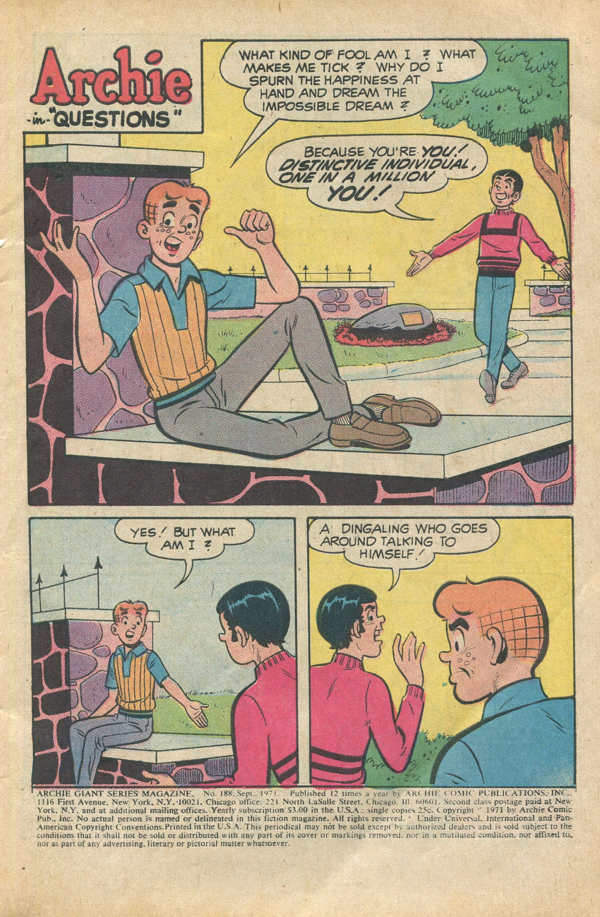 Read online Archie Giant Series Magazine comic -  Issue #188 - 3