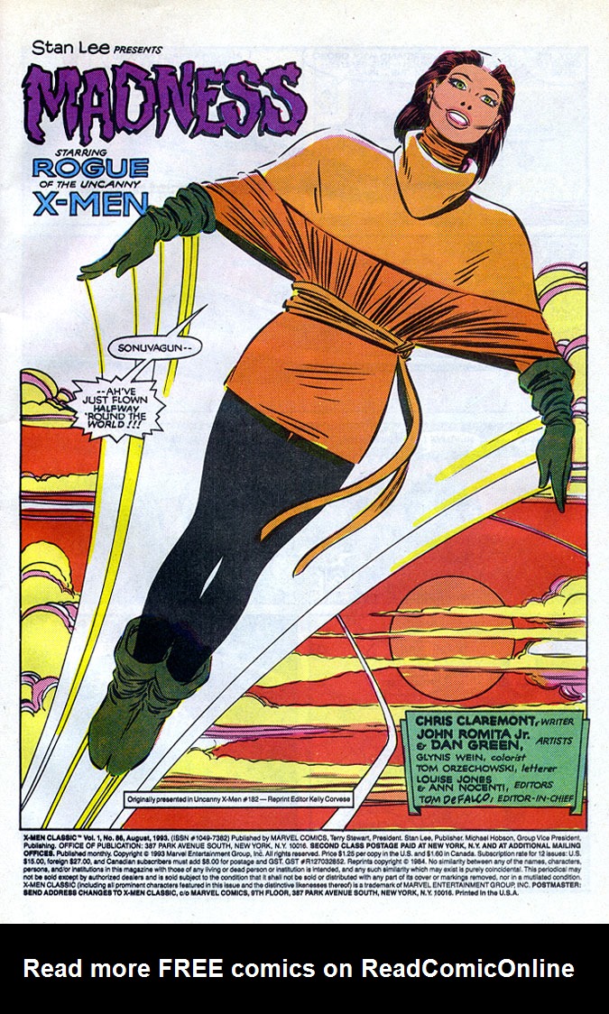 Read online X-Men Classic comic -  Issue #86 - 2