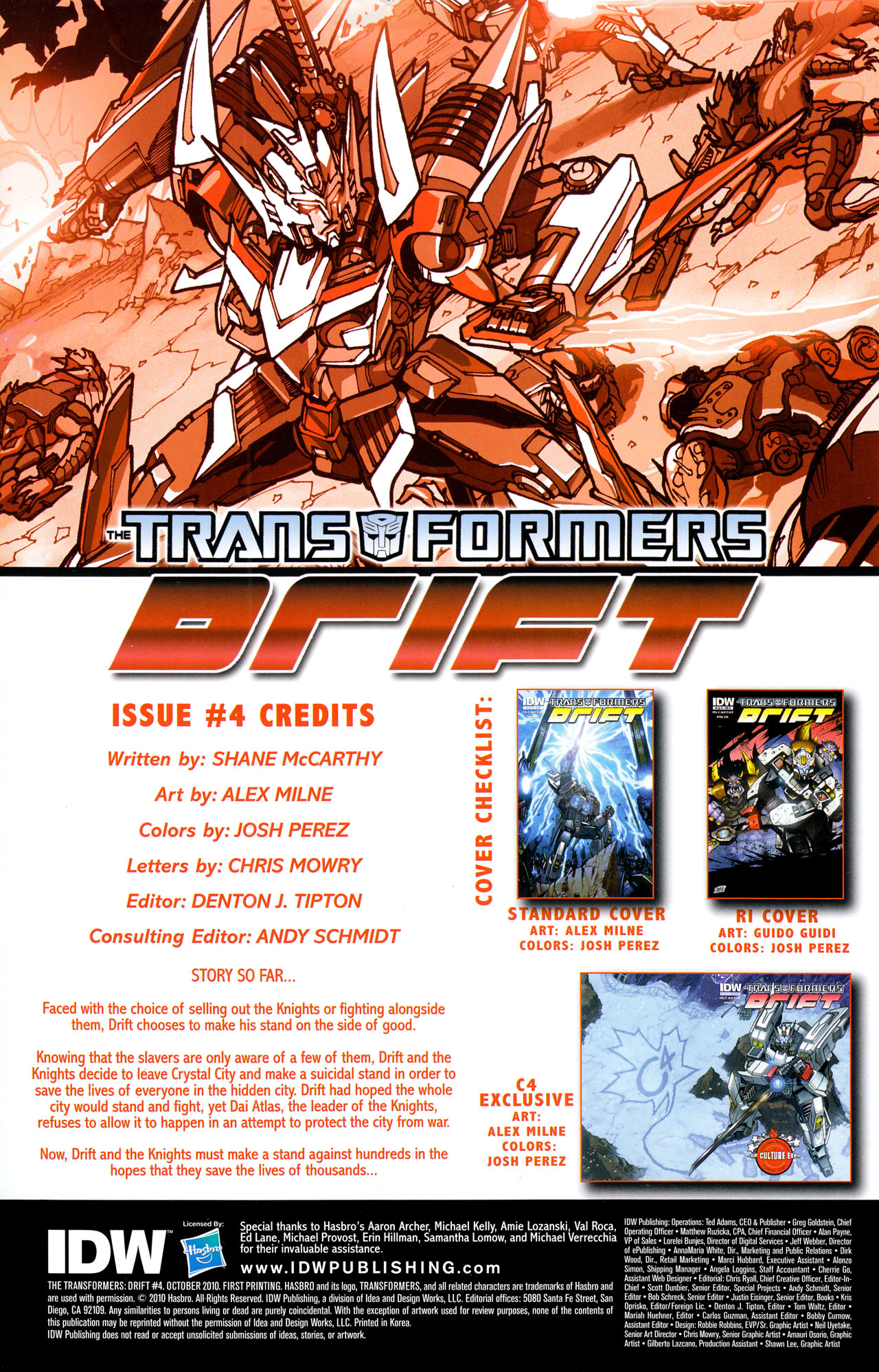 Read online The Transformers: Drift comic -  Issue #4 - 2