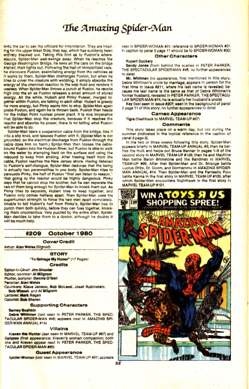 Read online The Official Marvel Index to The Amazing Spider-Man comic -  Issue #9 - 24