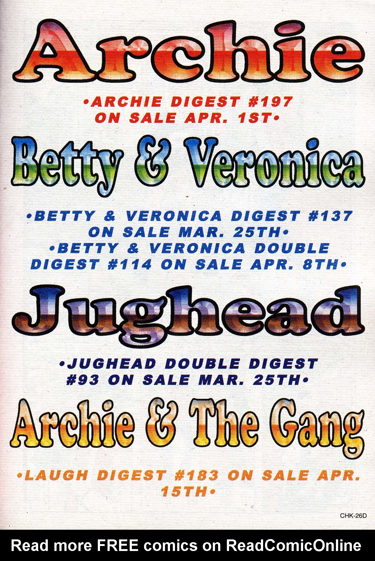 Read online Jughead's Double Digest Magazine comic -  Issue #93 - 105