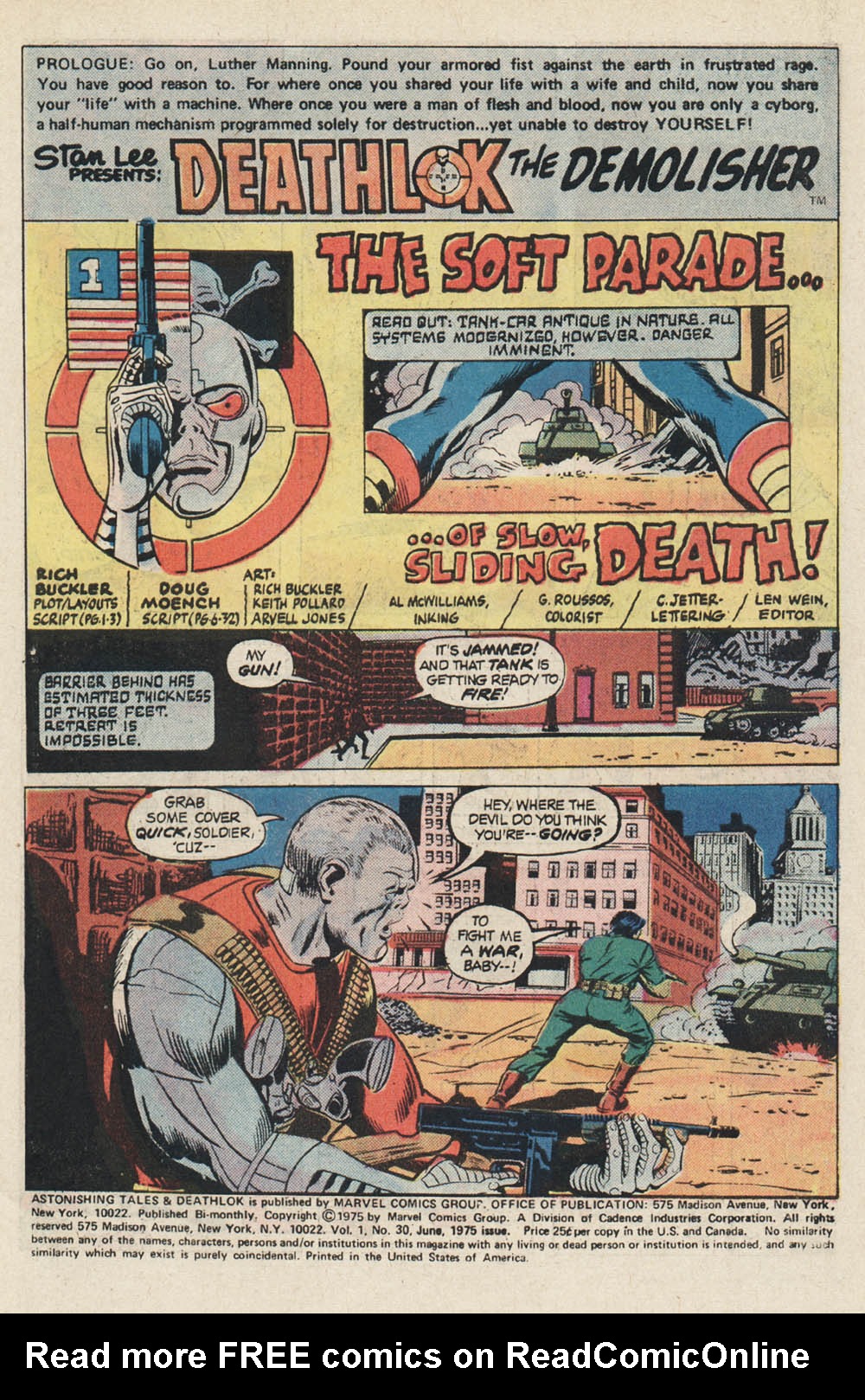 Read online Astonishing Tales (1970) comic -  Issue #30 - 2