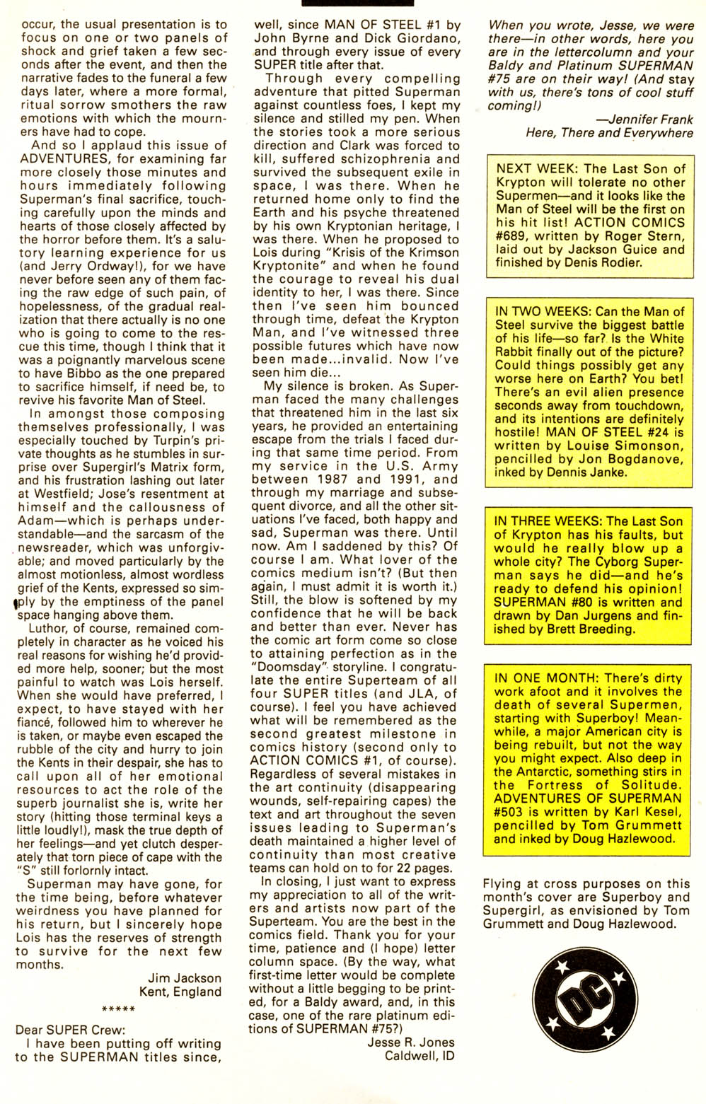 Read online Adventures of Superman (1987) comic -  Issue #502 - 26