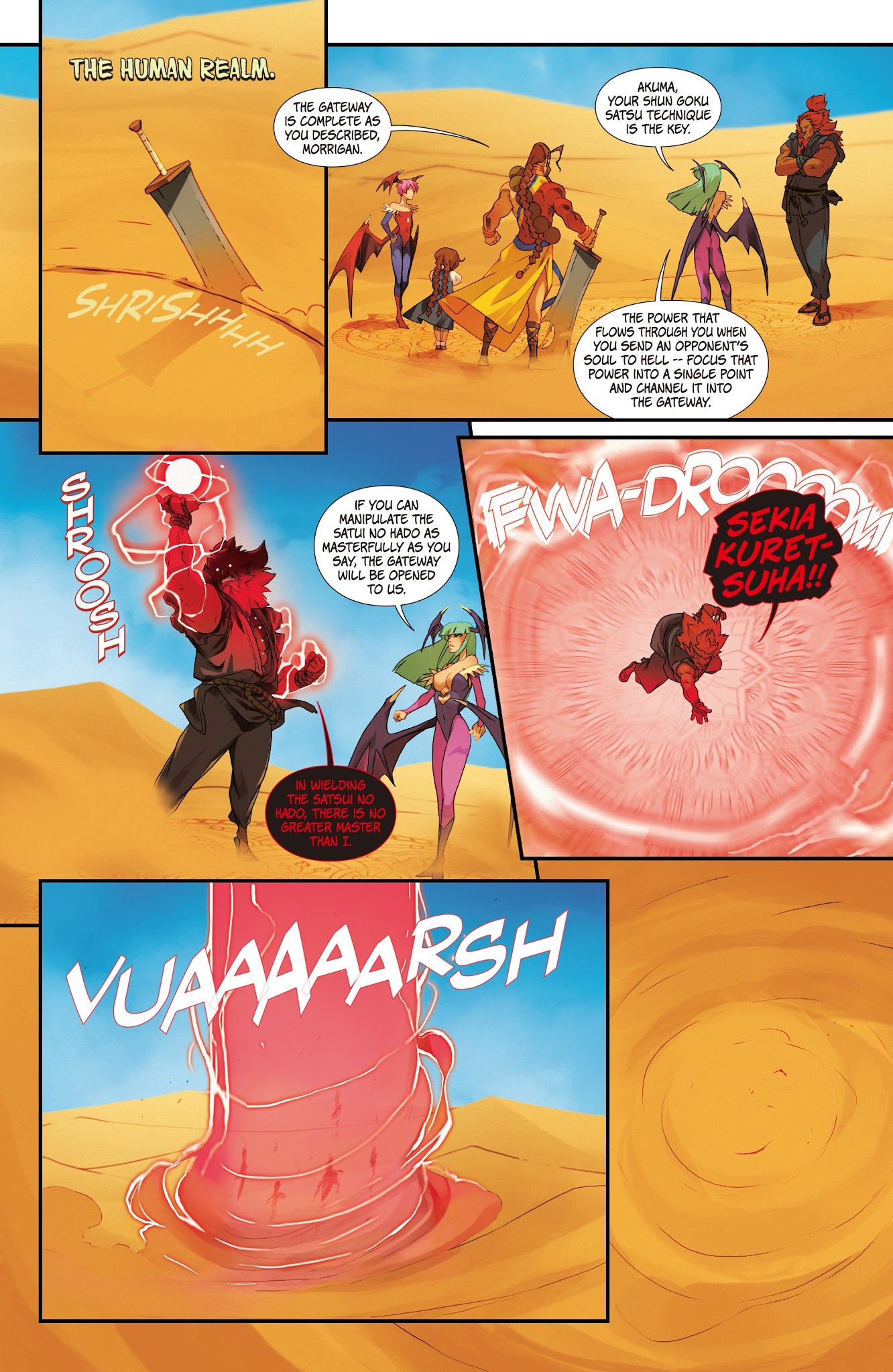 Read online Street Fighter VS Darkstalkers comic -  Issue #6 - 9