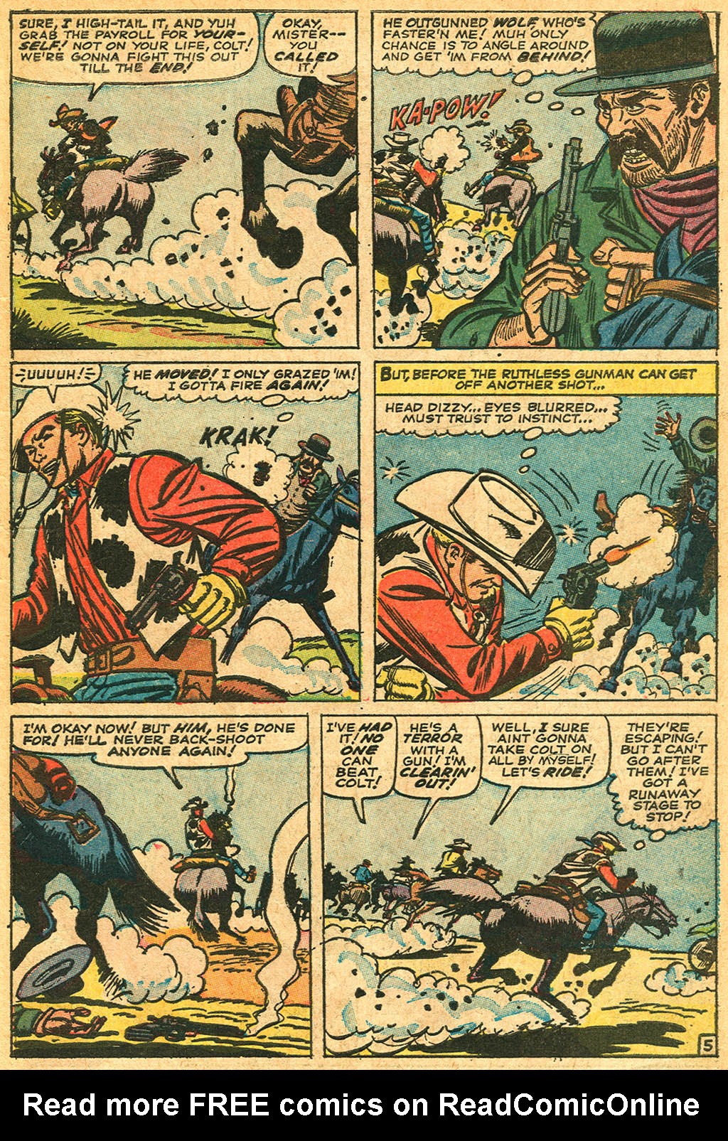 Read online Kid Colt Outlaw comic -  Issue #132 - 7