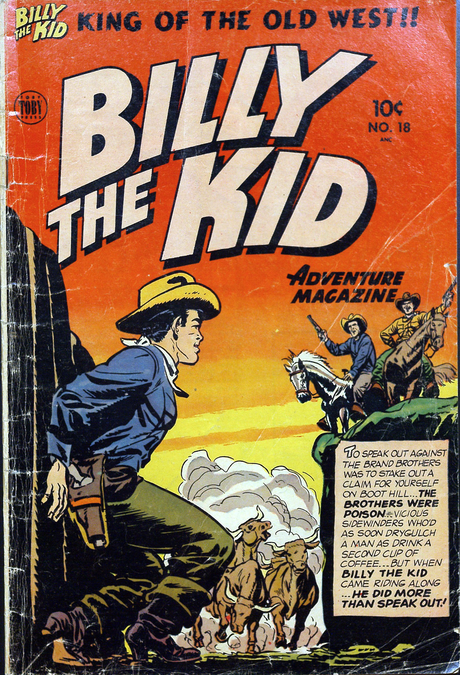 Read online Billy the Kid Adventure Magazine comic -  Issue #18 - 1