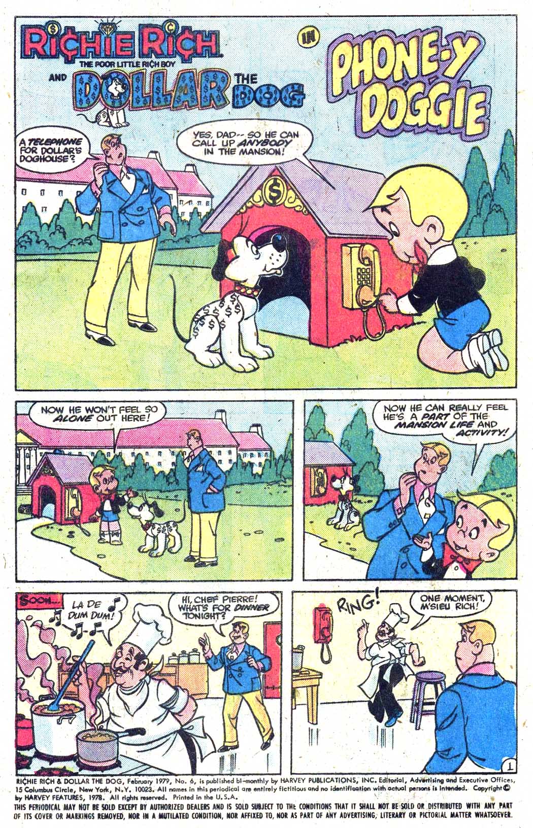 Read online Richie Rich & Dollar the Dog comic -  Issue #6 - 5