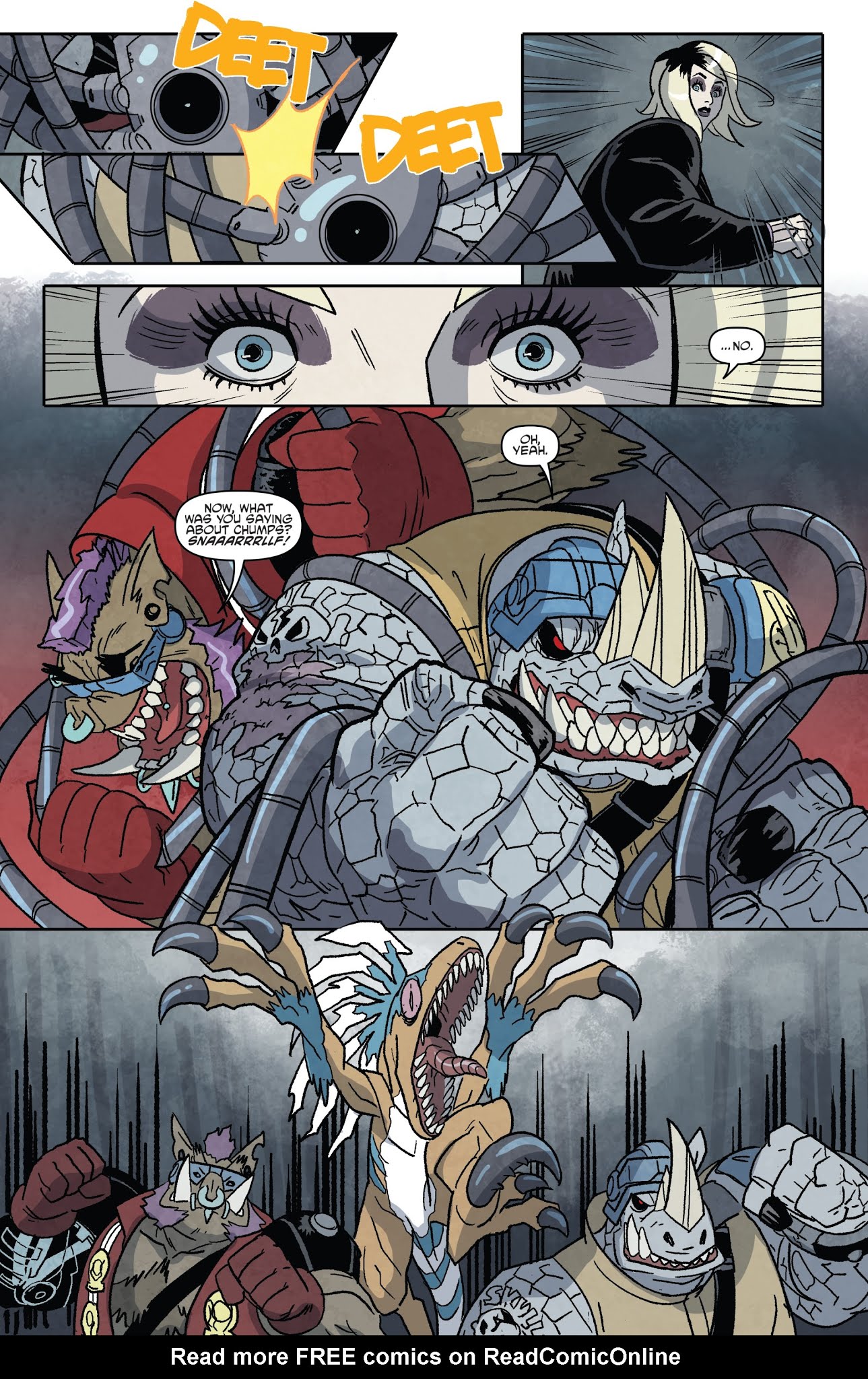 Read online Teenage Mutant Ninja Turtles: Bebop & Rocksteady Hit the Road comic -  Issue #5 - 6