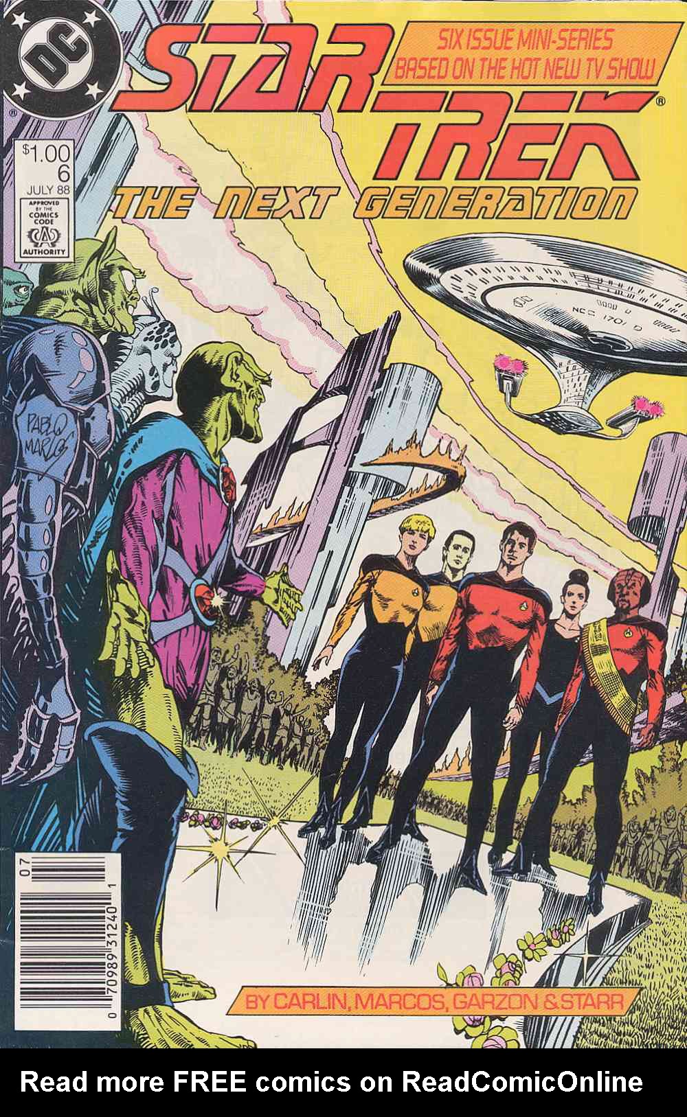 Read online Star Trek: The Next Generation (1988) comic -  Issue #6 - 1