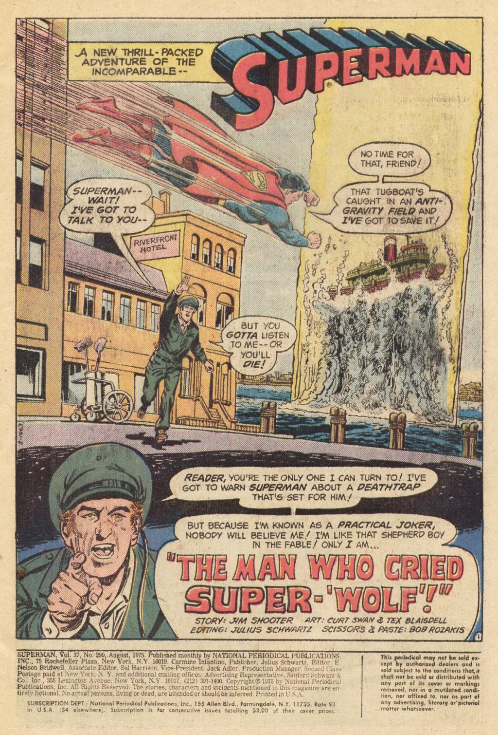 Read online Superman (1939) comic -  Issue #290 - 2