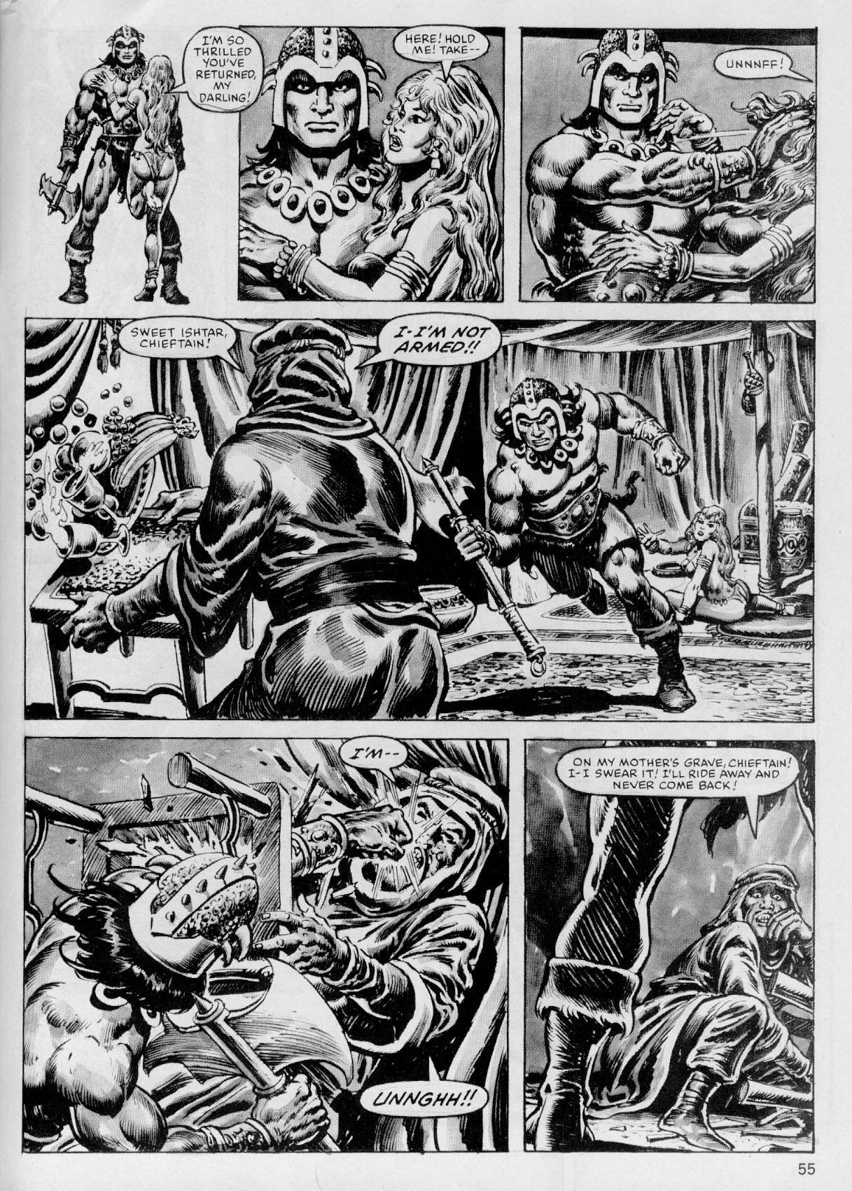 Read online The Savage Sword Of Conan comic -  Issue #102 - 55