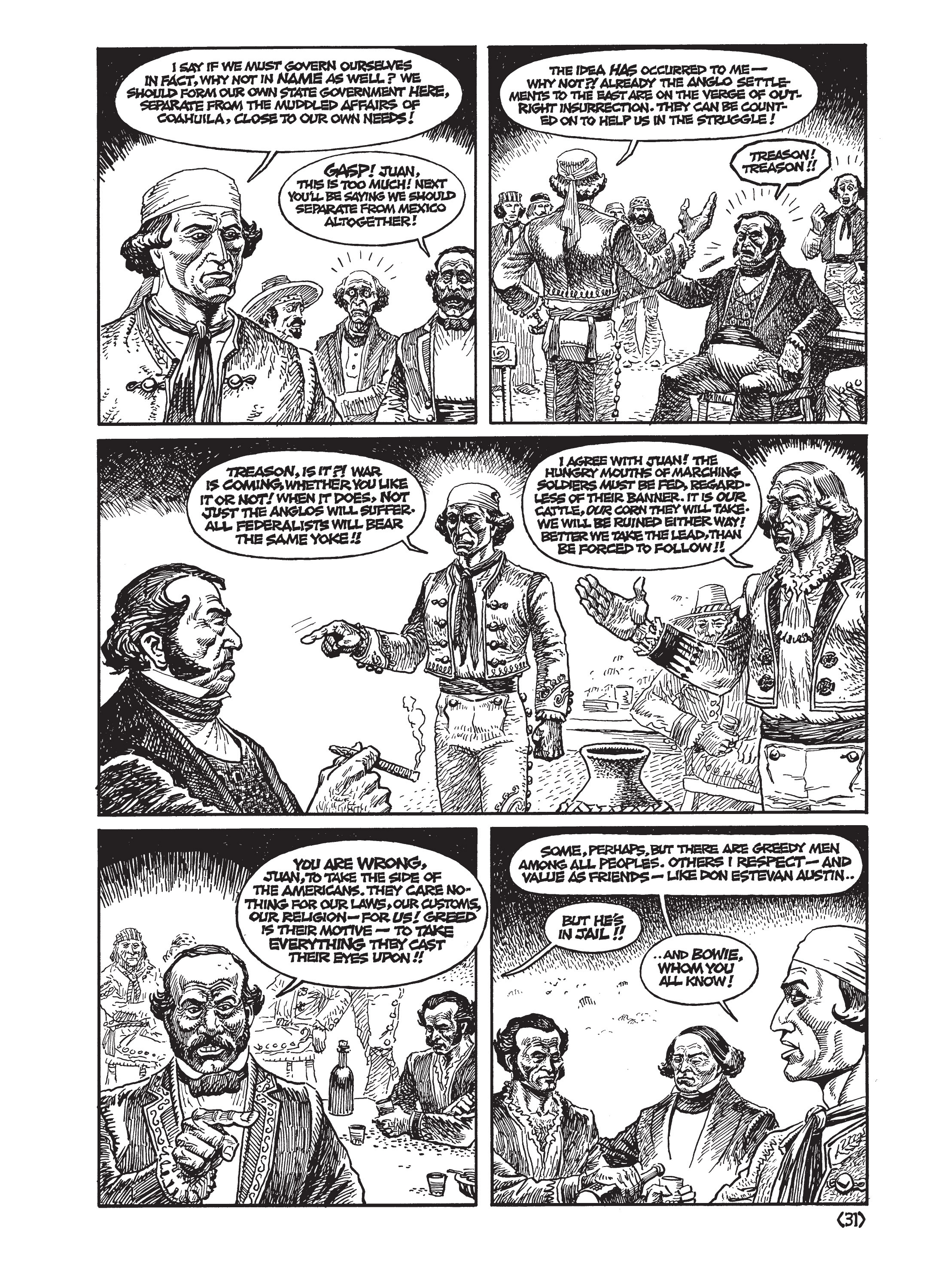 Read online Jack Jackson's American History: Los Tejanos and Lost Cause comic -  Issue # TPB (Part 1) - 35
