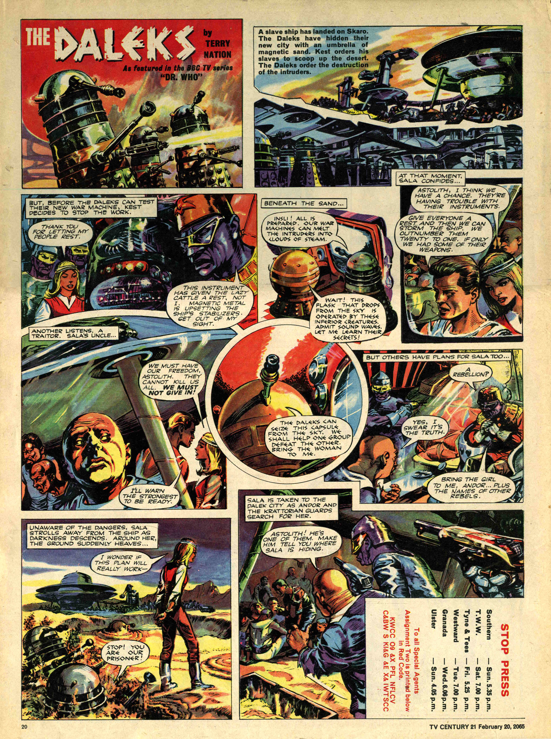 Read online TV Century 21 (TV 21) comic -  Issue #5 - 19