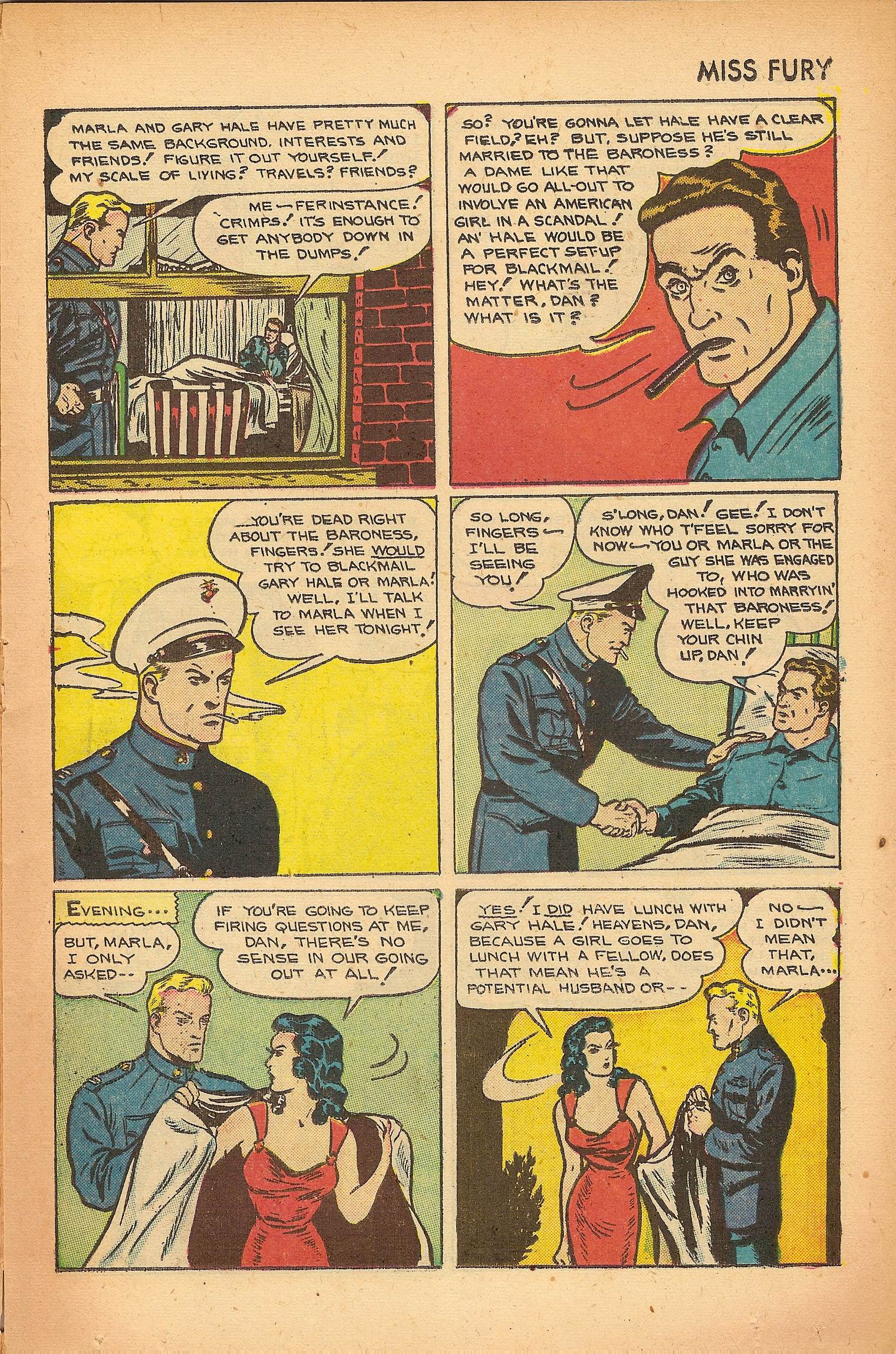 Read online Miss Fury (1942) comic -  Issue #7 - 15