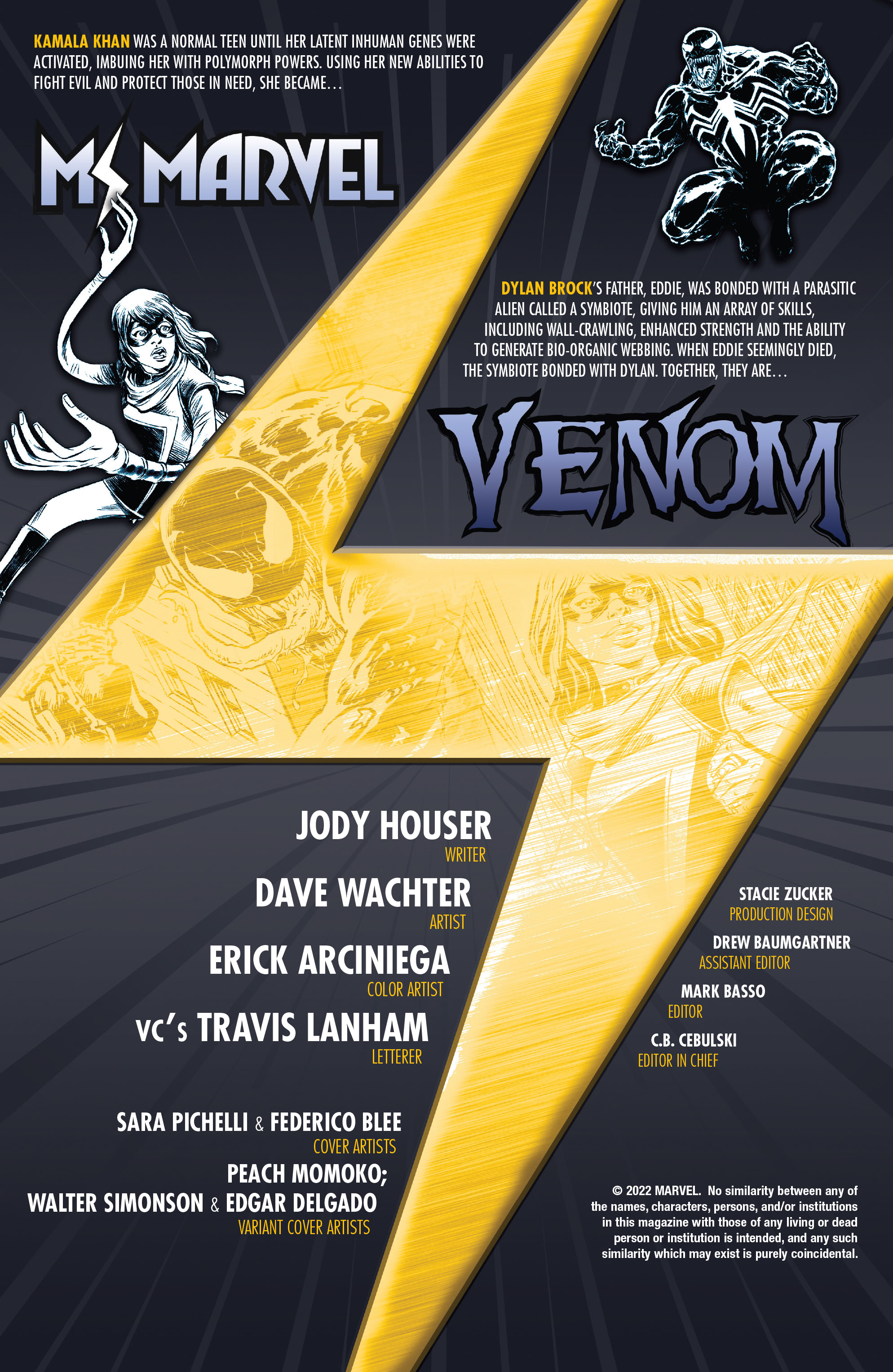 Read online Ms. Marvel & Venom comic -  Issue #1 - 2