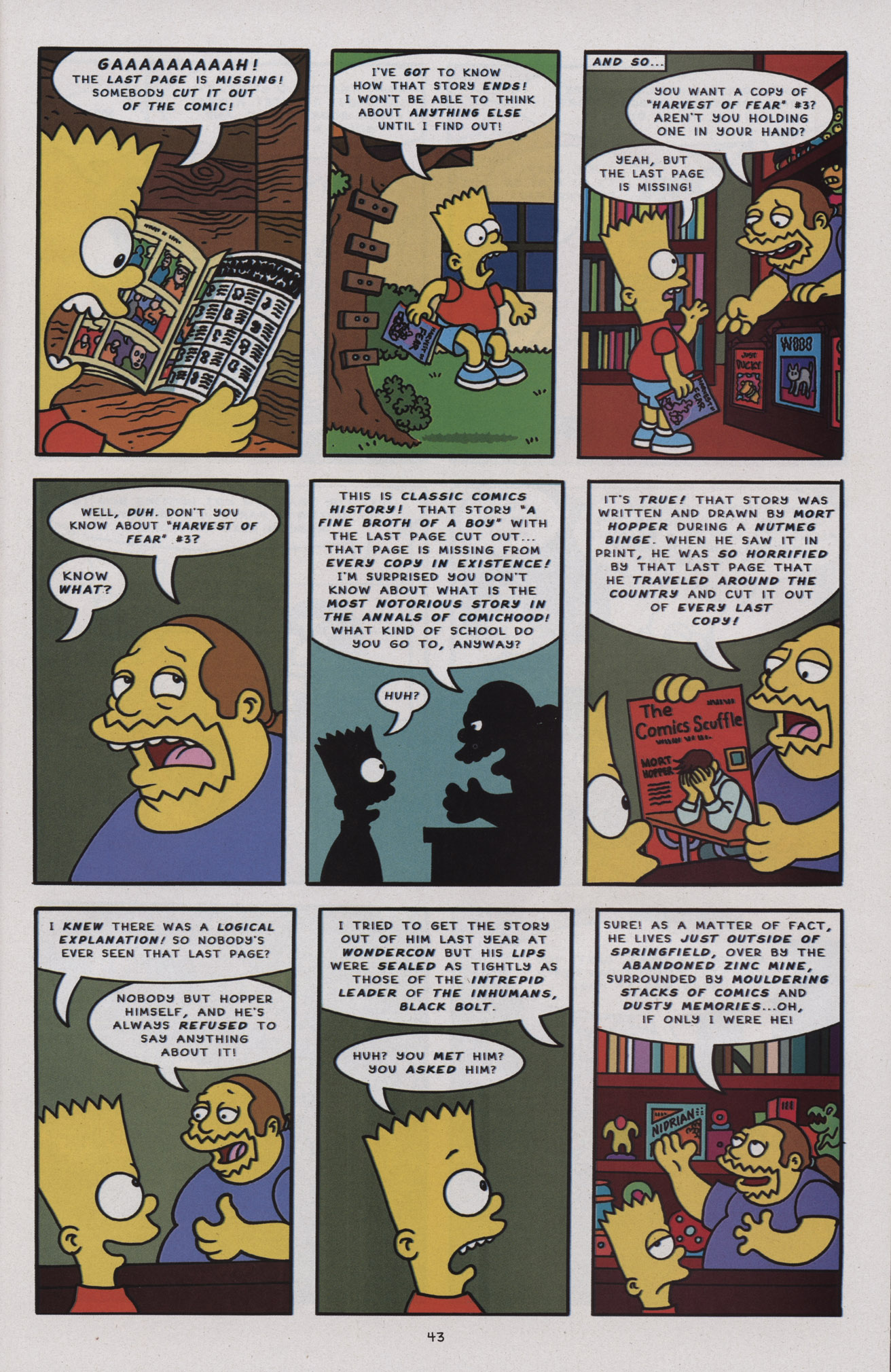 Read online Treehouse of Horror comic -  Issue #17 - 44