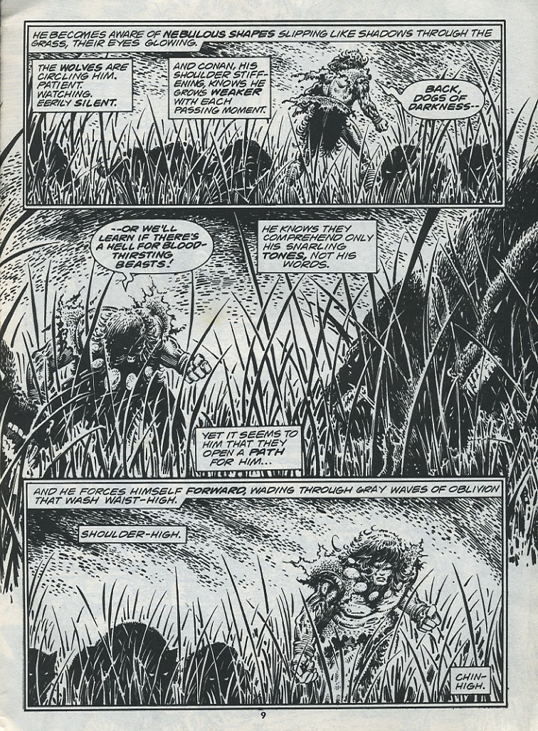 Read online The Savage Sword Of Conan comic -  Issue #221 - 11