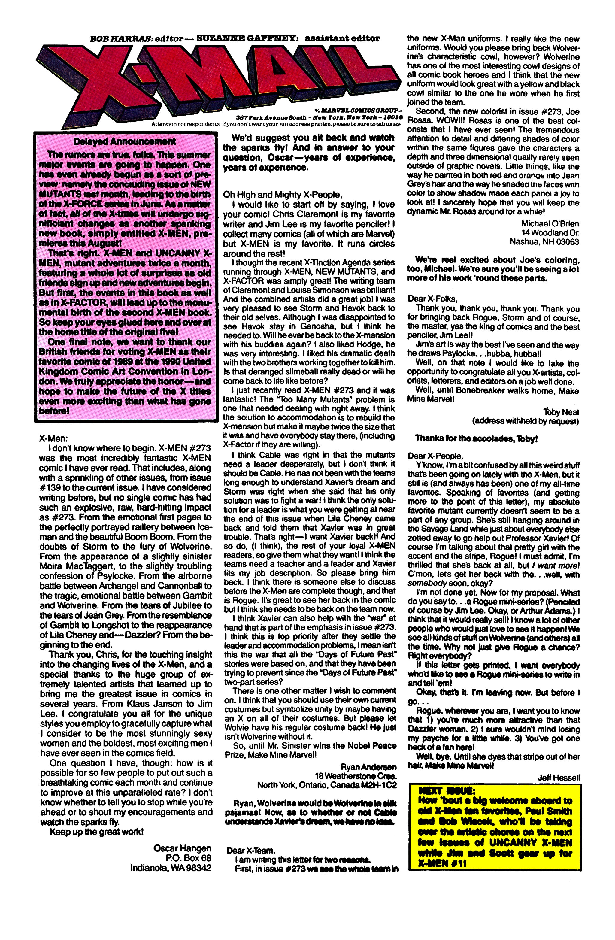 Read online Uncanny X-Men (1963) comic -  Issue #277 - 24