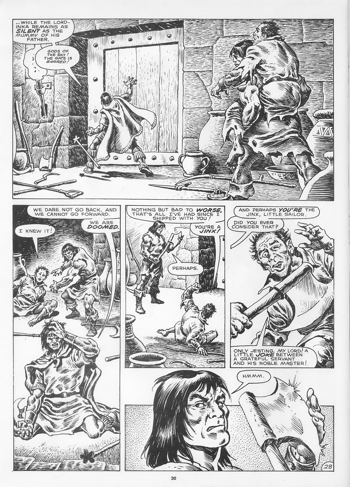 Read online The Savage Sword Of Conan comic -  Issue #166 - 32