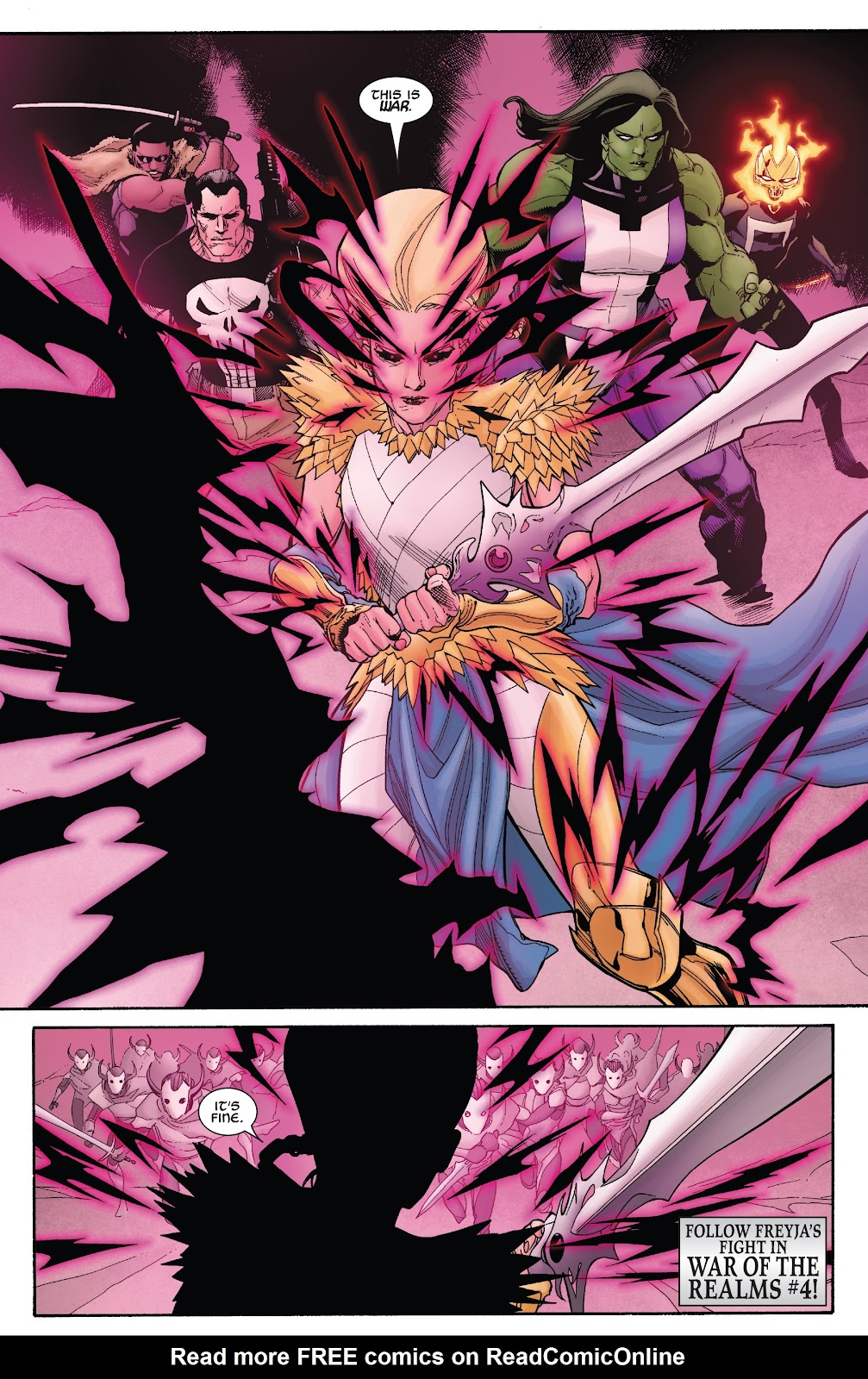 War Of The Realms Strikeforce issue The Dark Elf Realm - Page 32
