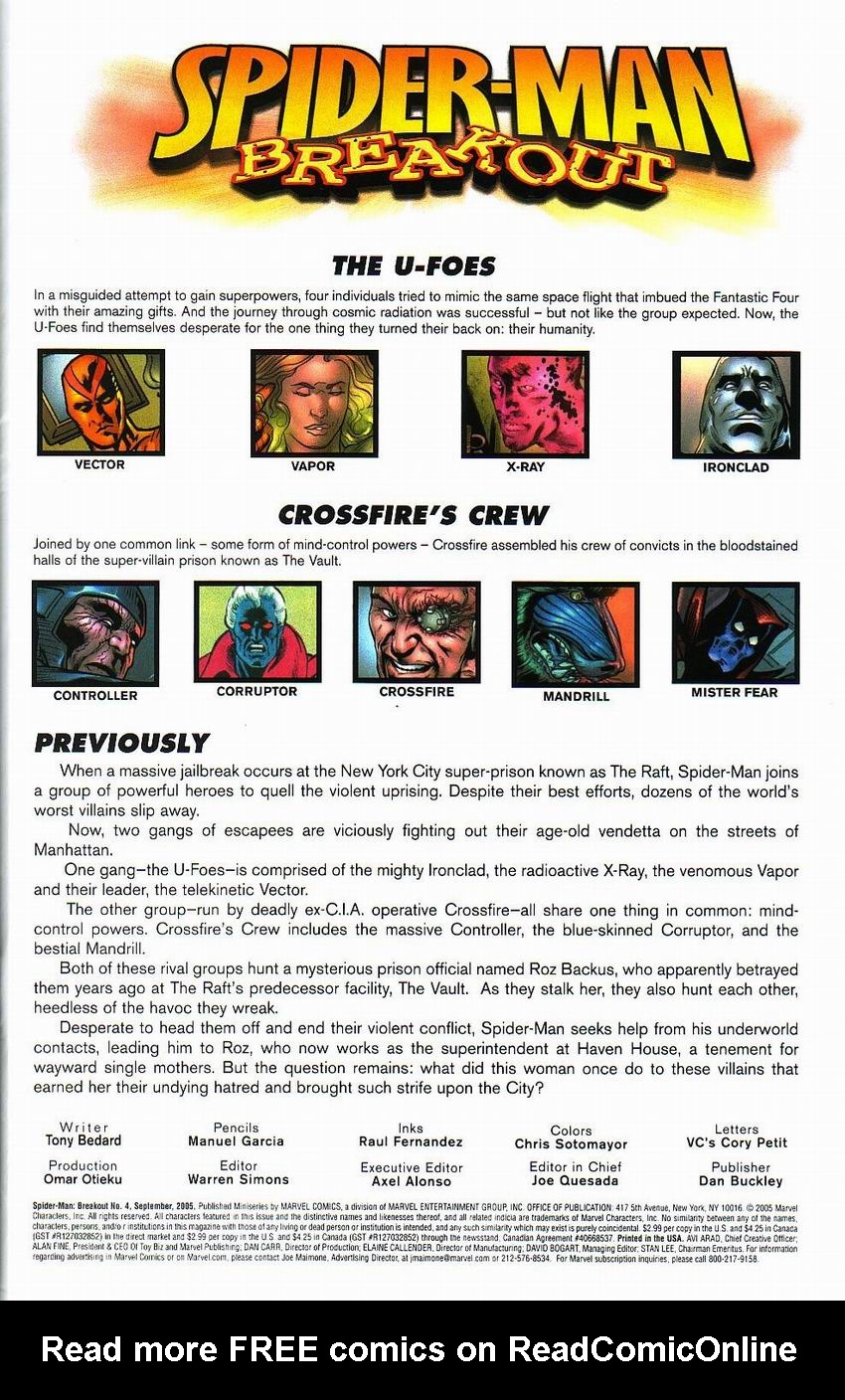 Read online Spider-Man: Breakout comic -  Issue #4 - 2