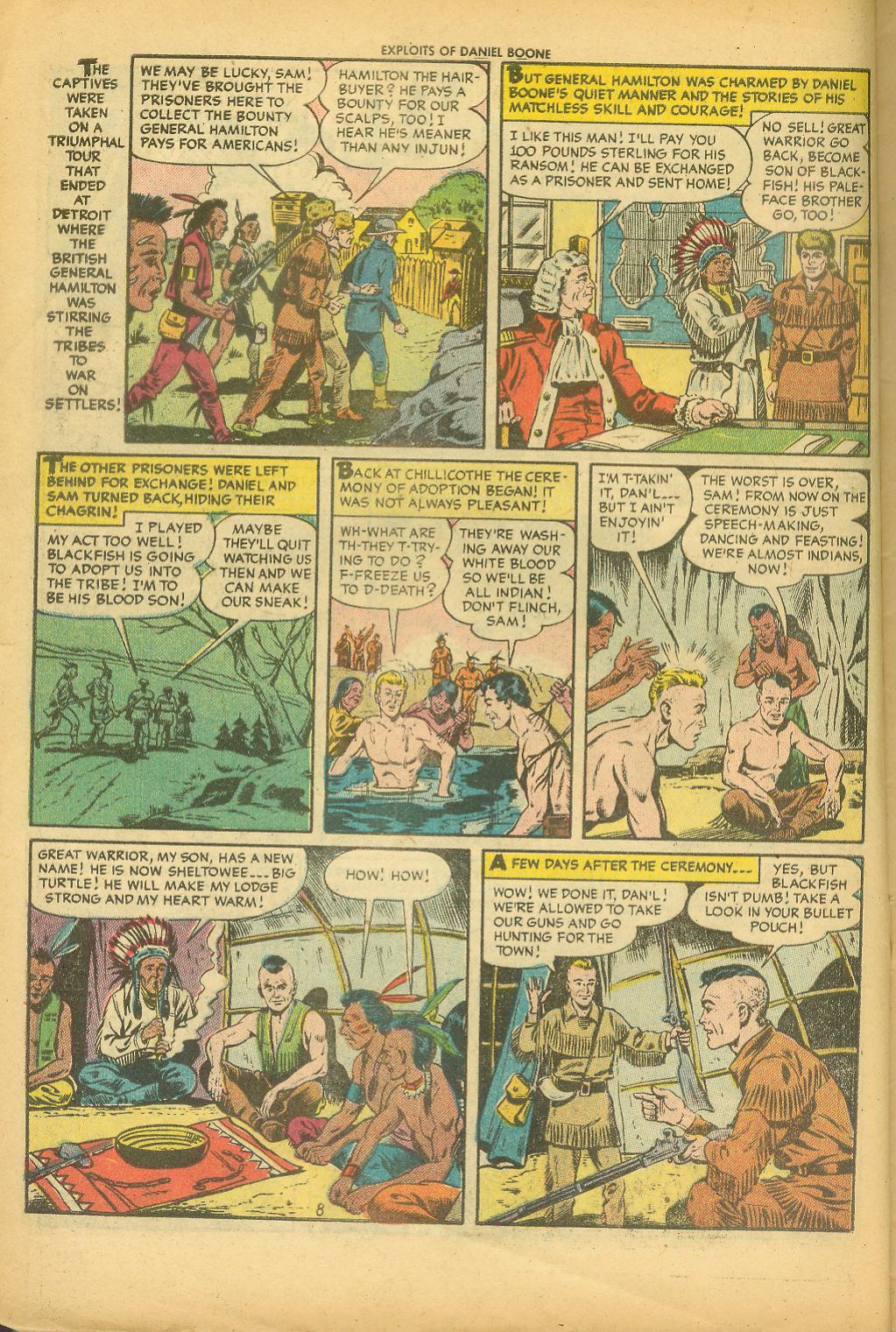 Read online Exploits of Daniel Boone comic -  Issue #1 - 10