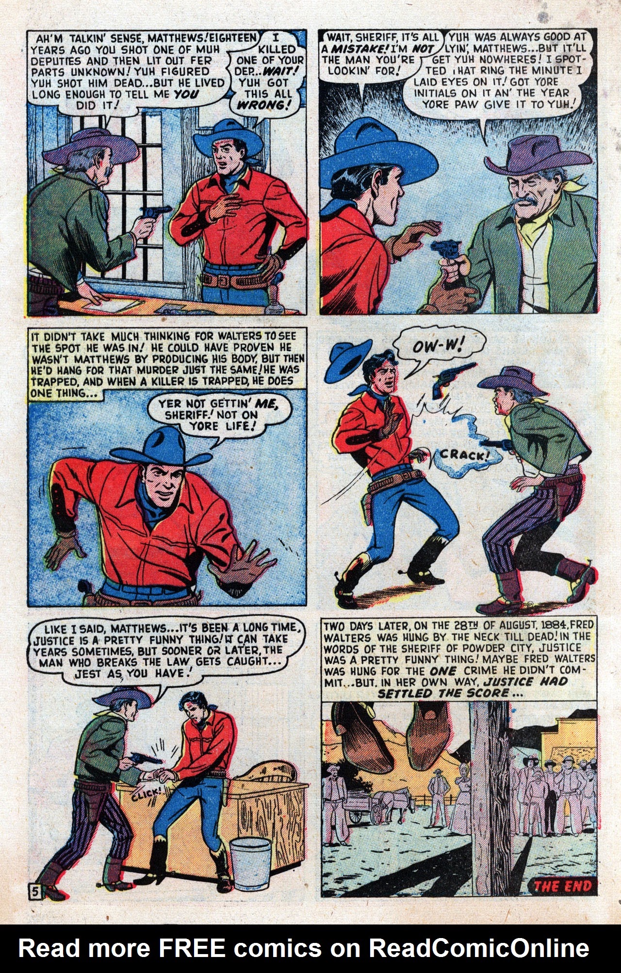 Read online Two Gun Western (1950) comic -  Issue #5 - 32