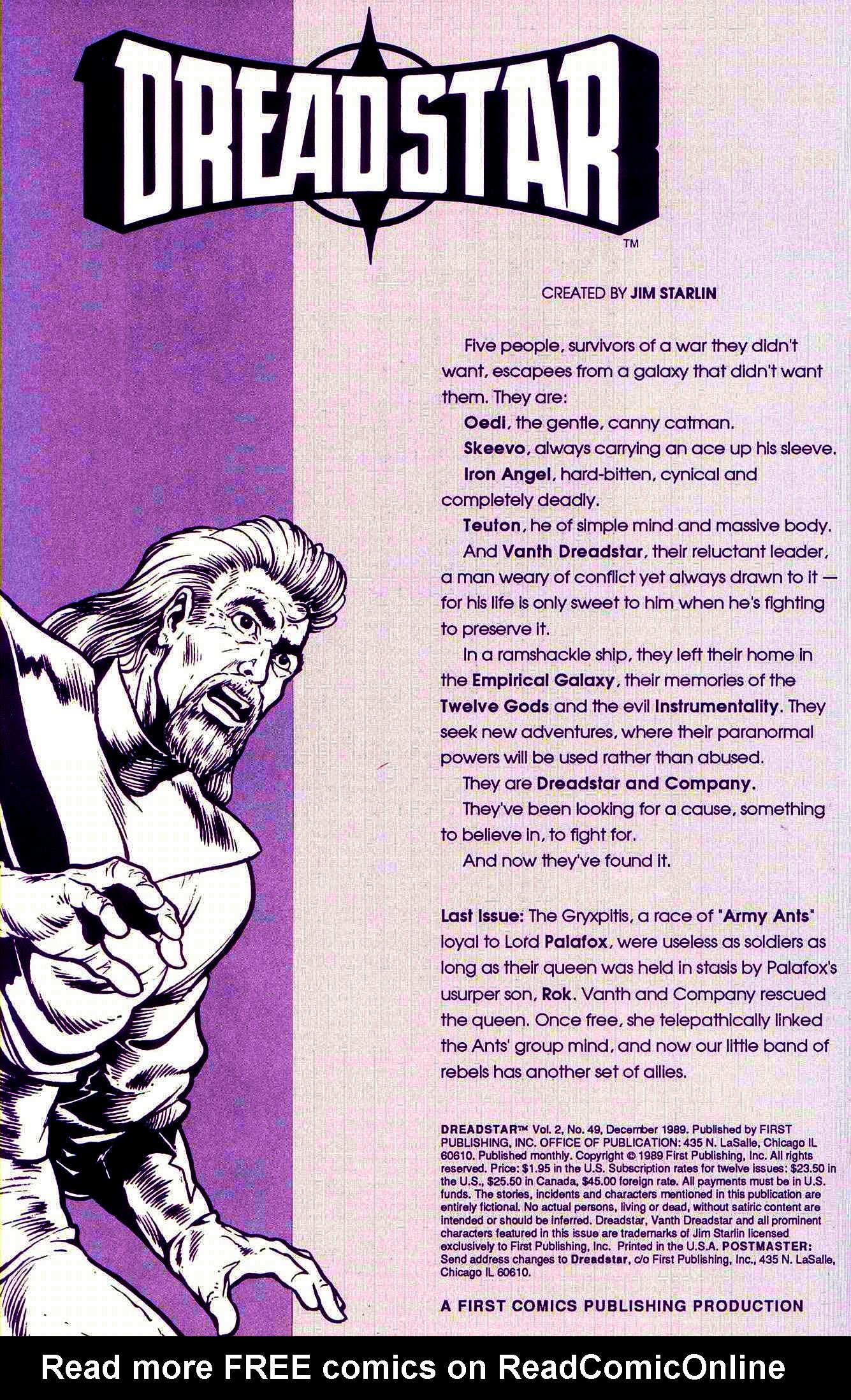 Read online Dreadstar comic -  Issue #49 - 2