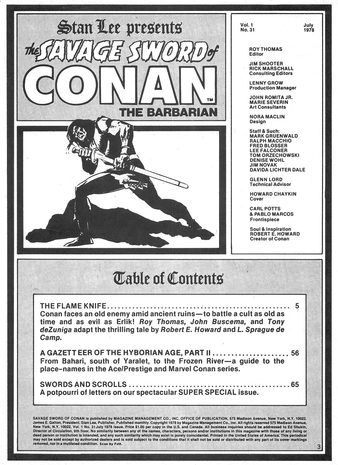 Read online The Savage Sword Of Conan comic -  Issue #31 - 3