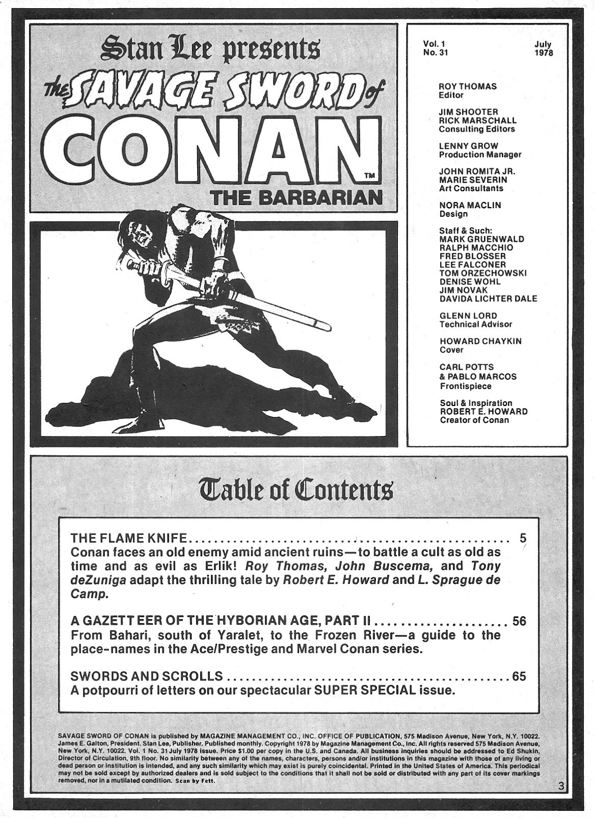 The Savage Sword Of Conan issue 31 - Page 3